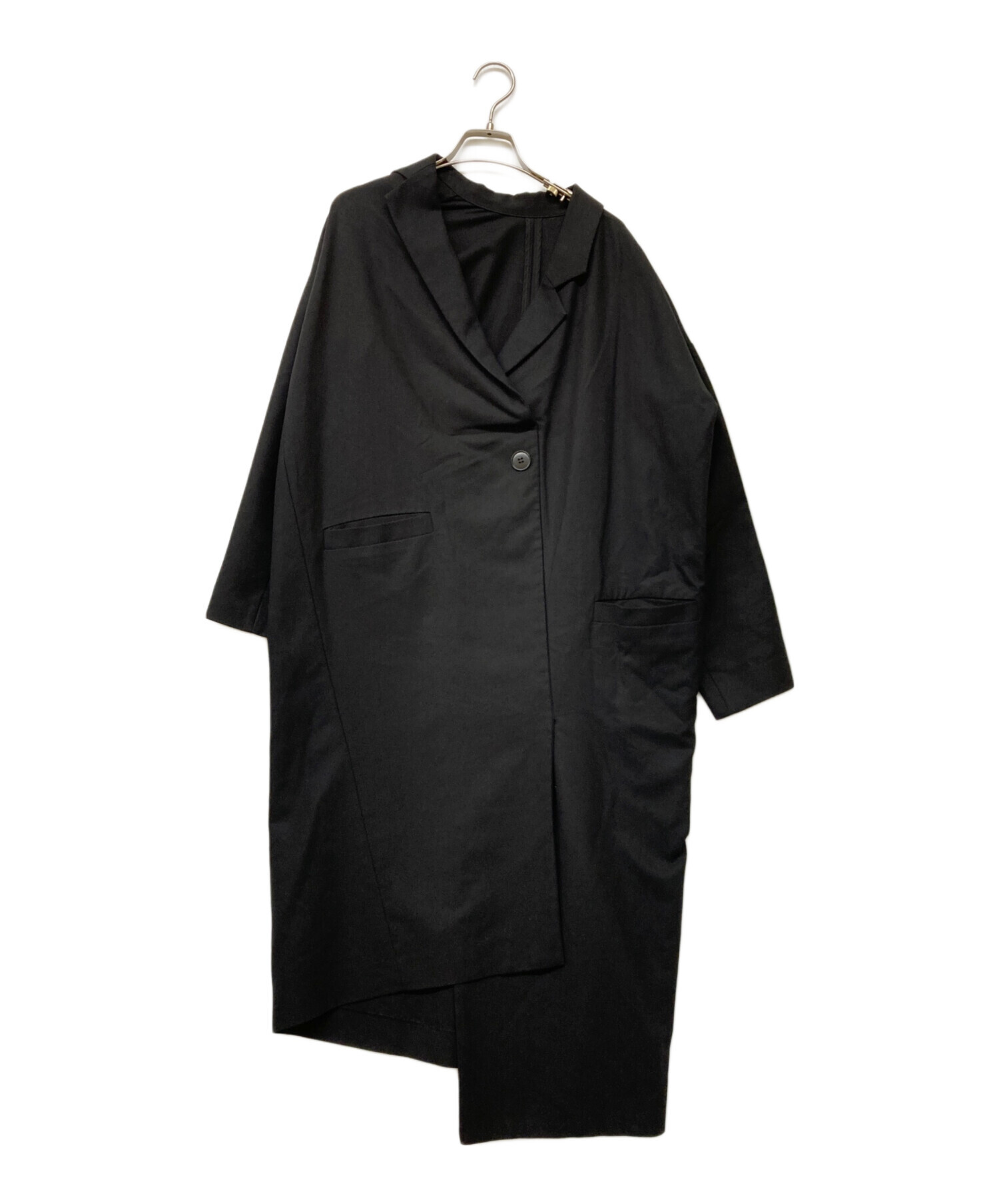 新品 タグ付き ENFOLD エンフォルド ブラック コート38 中古・古着通販】ENFOLD (エンフォルド) フロントデザイン変形コート