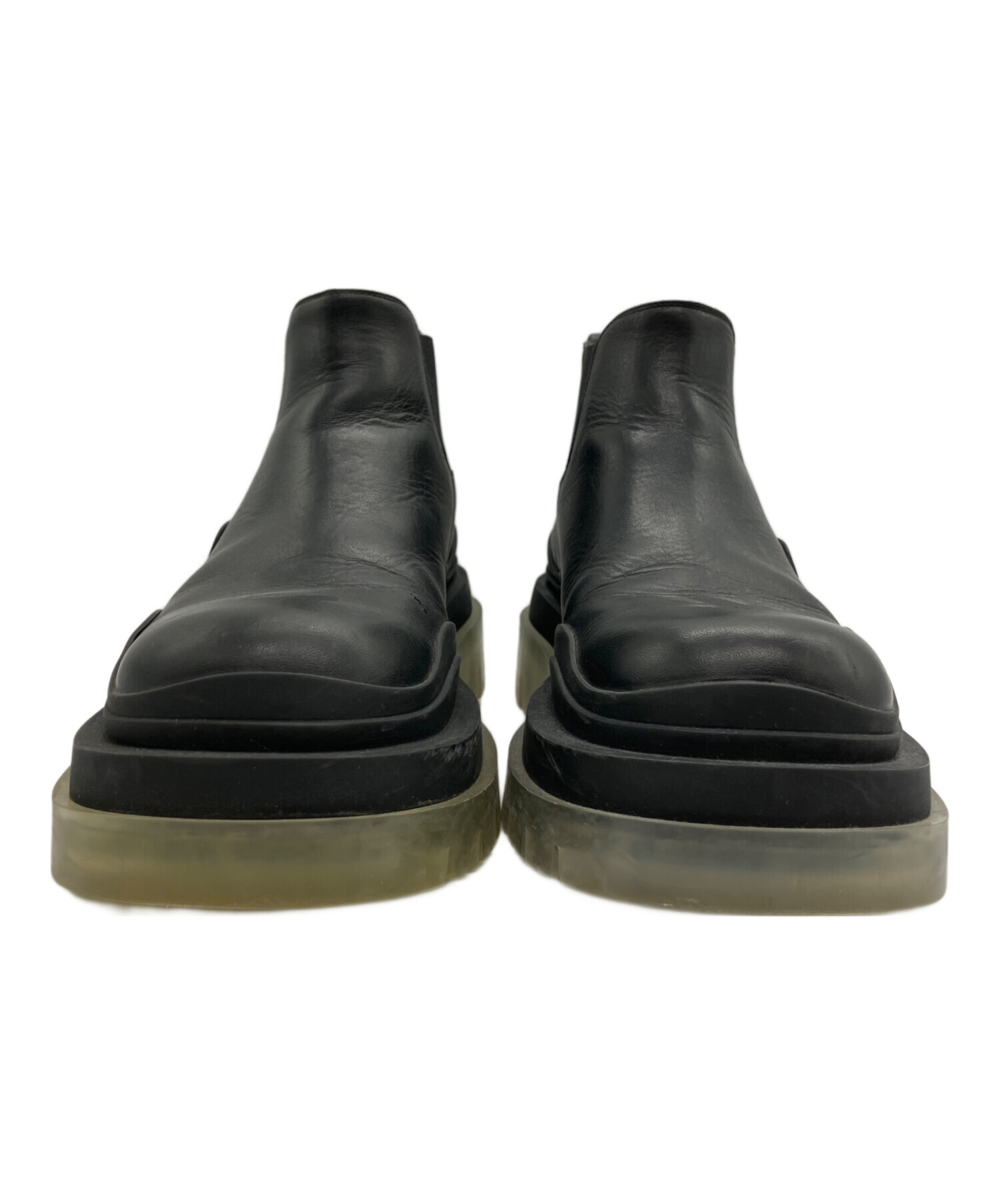 【美品】BOTTEGA VENETA ブラック サイドゴアブーツ　37ハーフ 中古・古着通販】BOTTEGA VENETA (ボッテガベネタ) サイドゴアブーツ