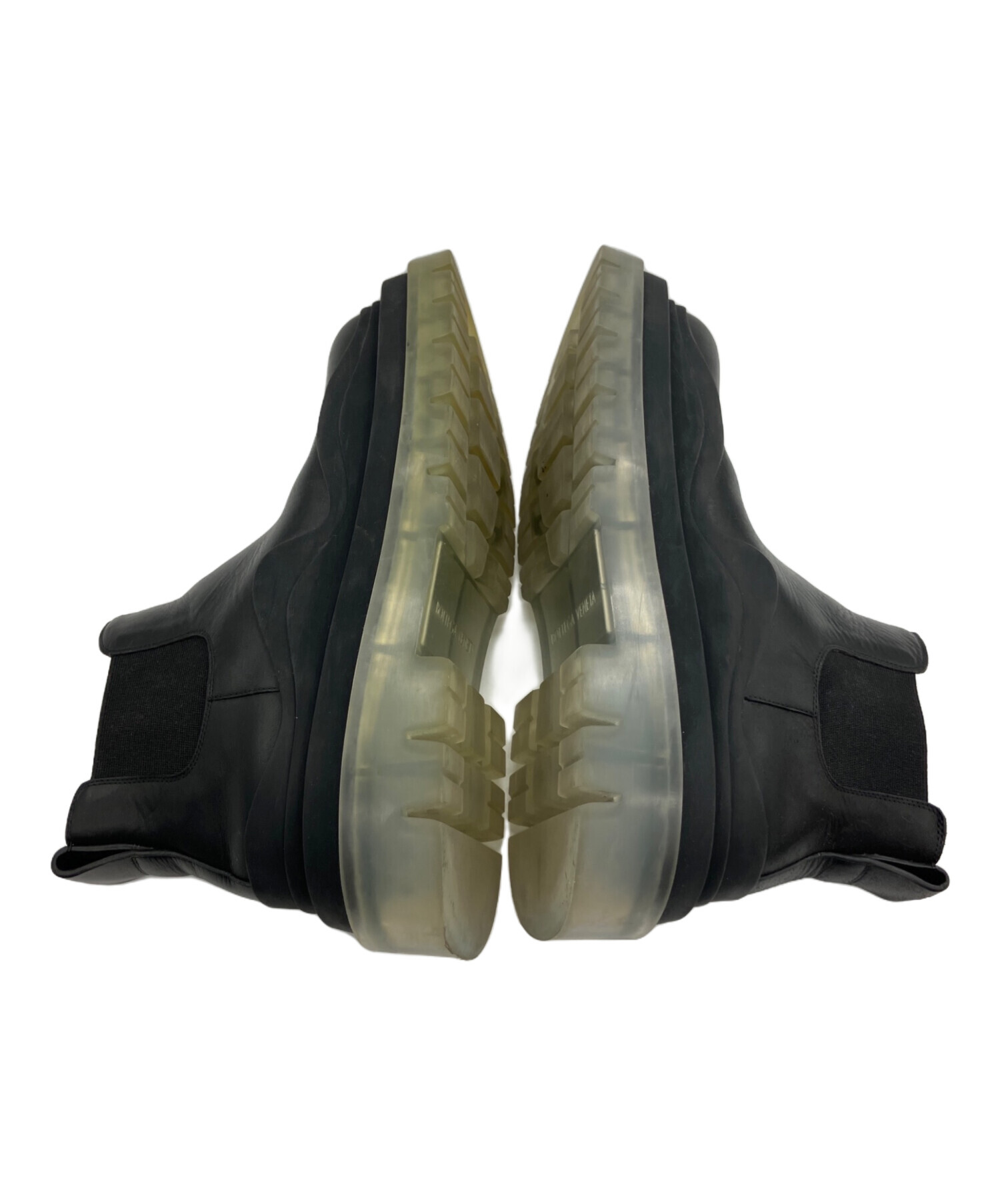 【美品】BOTTEGA VENETA ブラック サイドゴアブーツ　37ハーフ 中古・古着通販】BOTTEGA VENETA (ボッテガベネタ) サイドゴアブーツ