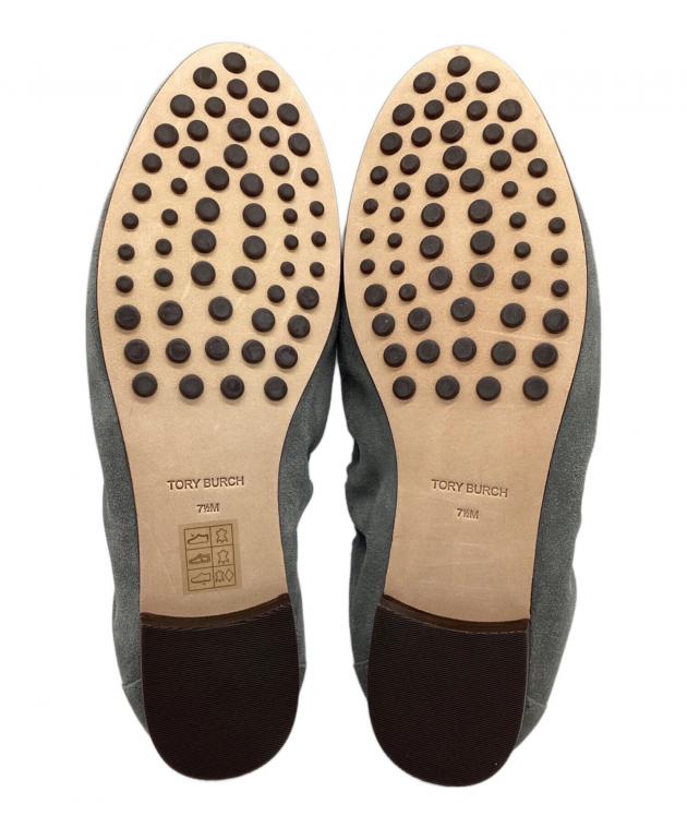 中古・古着通販】TORY BURCH (トリーバーチ) バレエ ローファー グレー