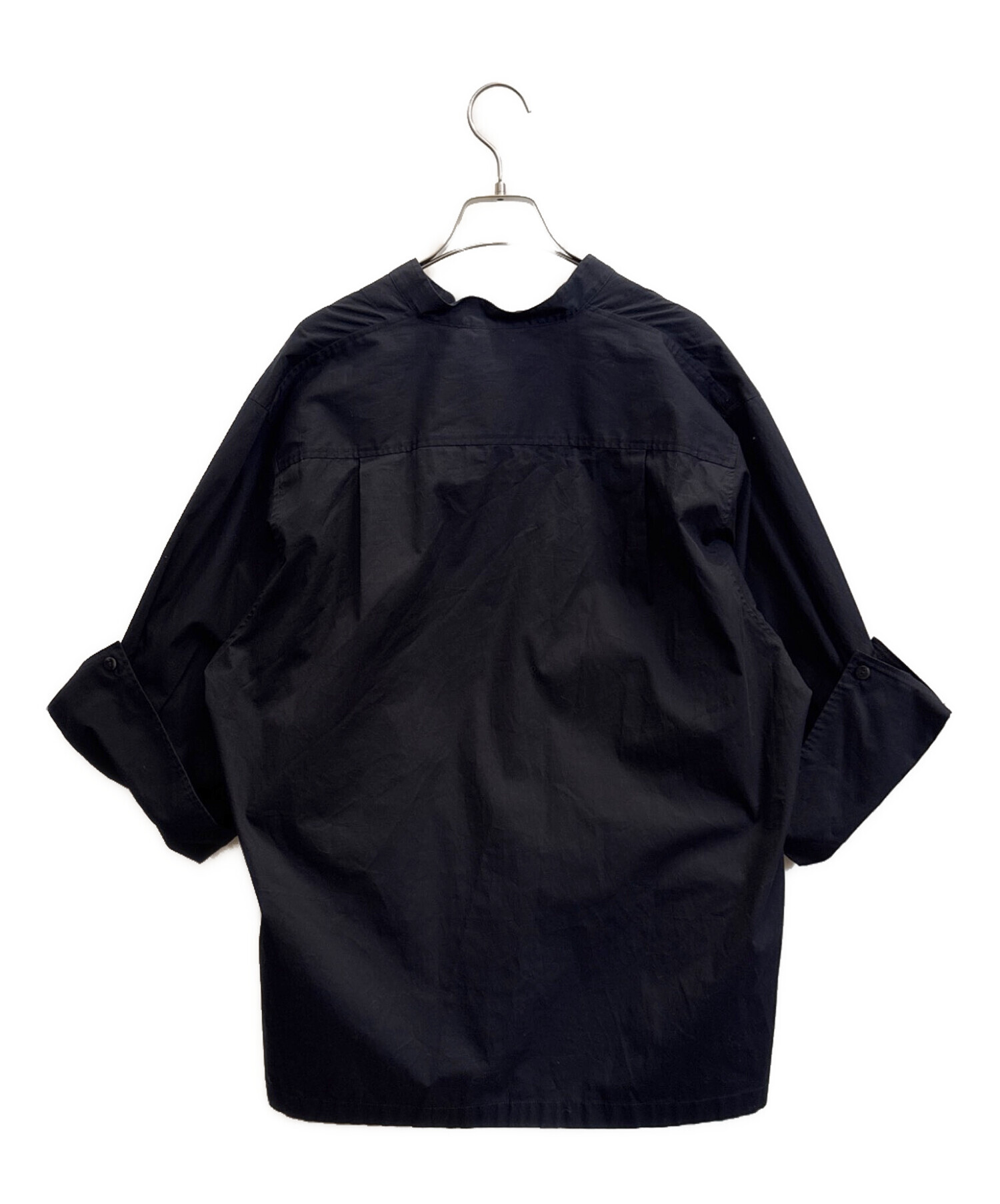 中古・古着通販】CLANE (クラネ) DEEP SKIPPER SHIRT ネイビー サイズ 