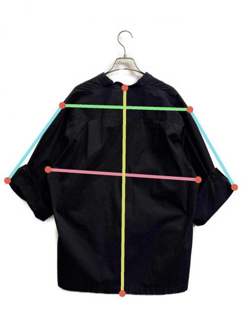 中古・古着通販】CLANE (クラネ) DEEP SKIPPER SHIRT ネイビー サイズ 
