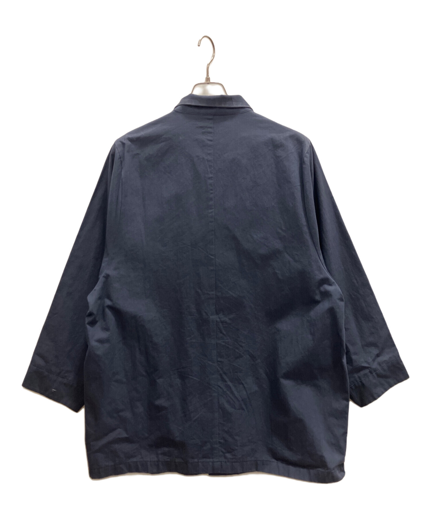 中古・古着通販】kontor (コントール) HIGH COLLAR COAT ネイビー 