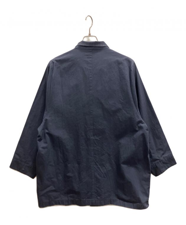 中古・古着通販】kontor (コントール) HIGH COLLAR COAT ネイビー
