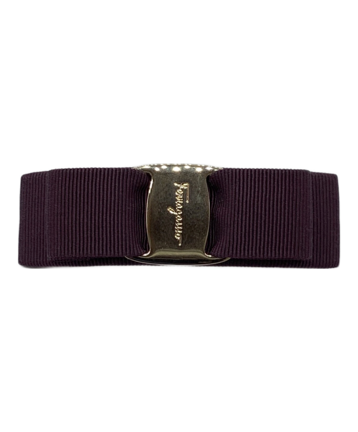 Salvatore Ferragamo フェラガモ リボン　バレッタ　値下げ可 中古・古着通販】Ferragamo (フェラガモ) ヴァラリボンバレッタ