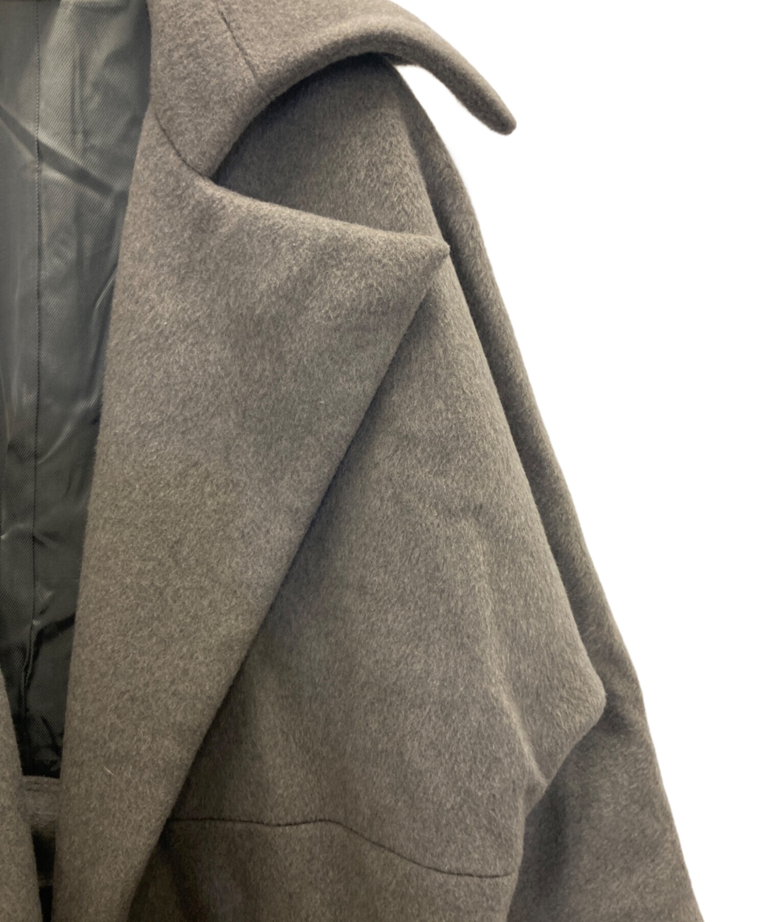 中古・古着通販】ELIN (エリン) ガウンコート グレー サイズ:38 