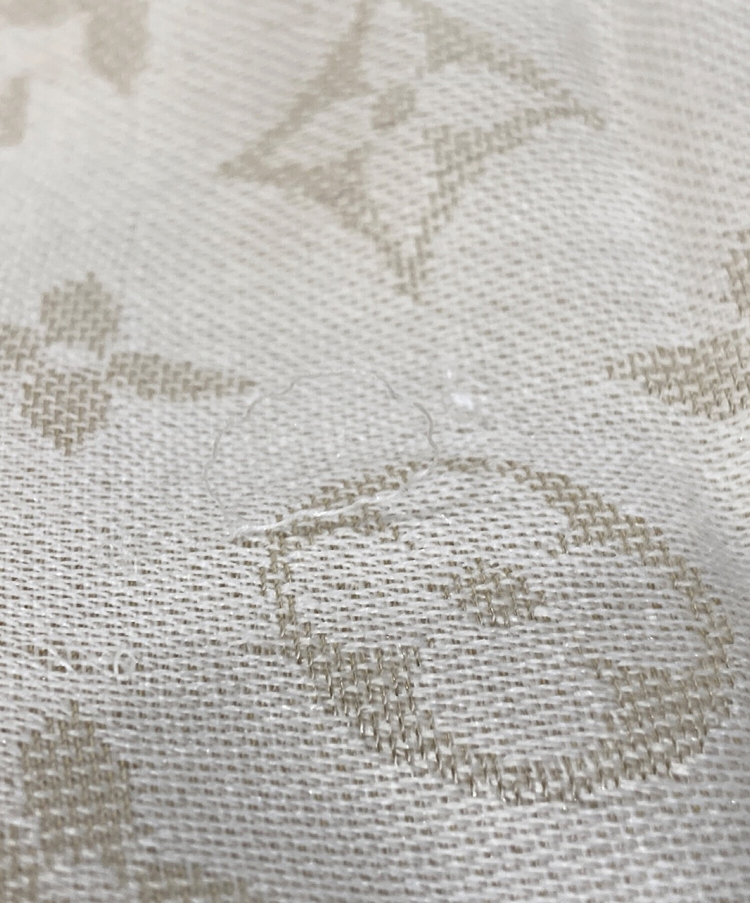 レ*り様 LOUIS VUITTON ショール・モノグラム アイボリー 中古・古着通販】LOUIS VUITTON (ルイ ヴィトン) ショール・モノグラム