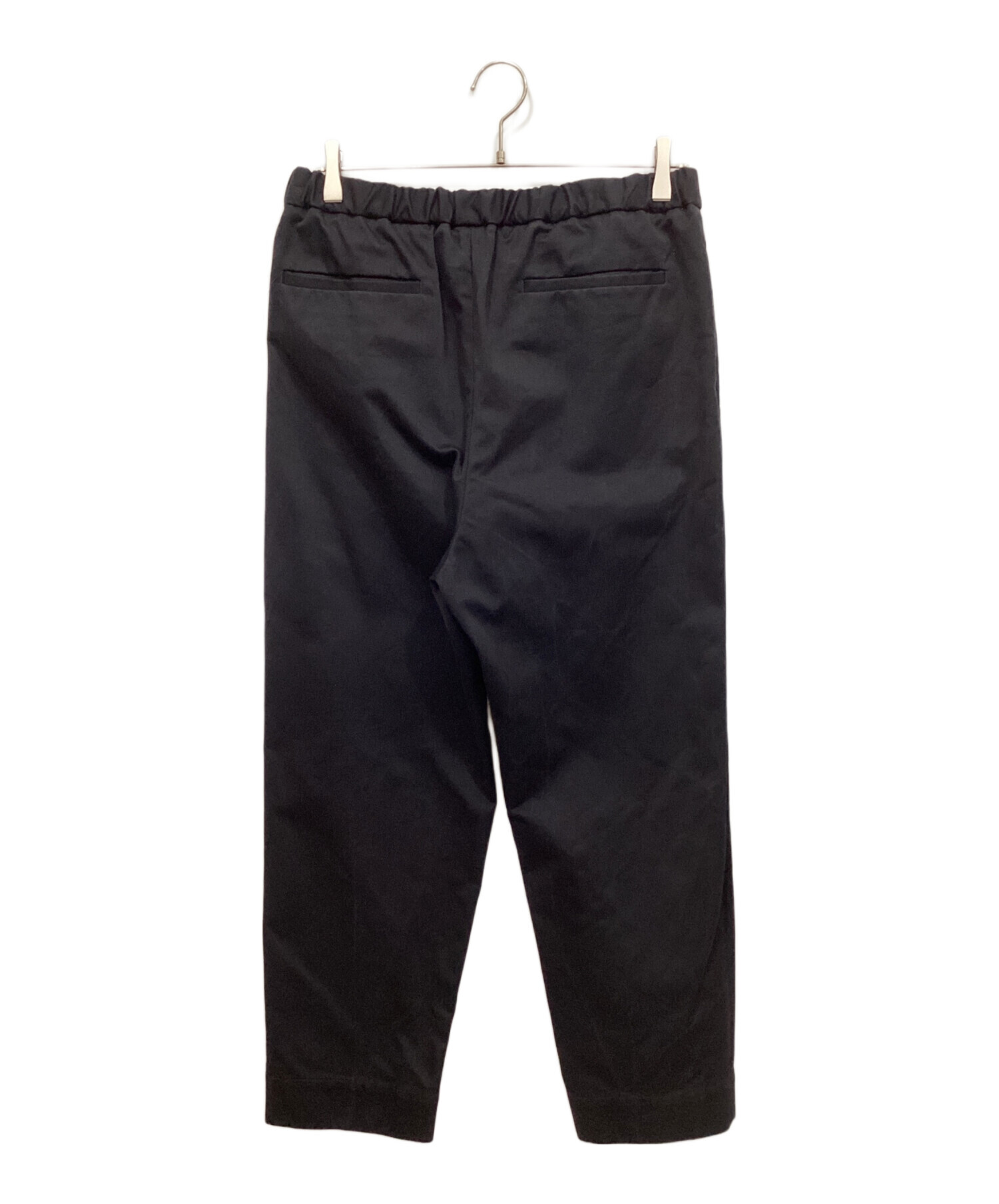 【中古】ジルサンダー JIL SANDER イージートラウザーパンツ テーパードパンツ 46 ブラック /ES ■OS メンズ 中古・古着通販】JIL SANDER (ジルサンダー) テーパードイージーパンツ