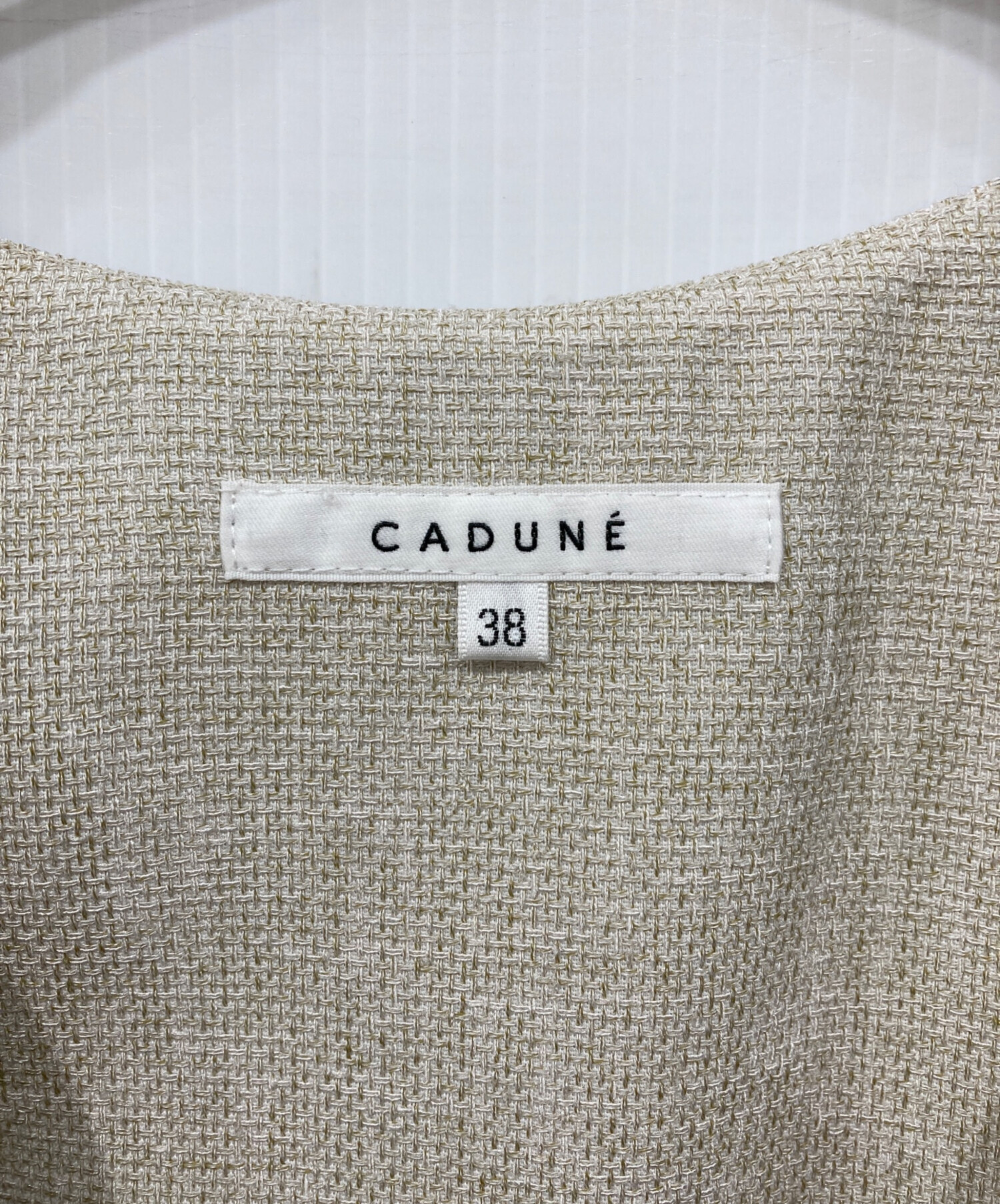 中古・古着通販】CADUNE (カデュネ) タックジレワンピース ライト