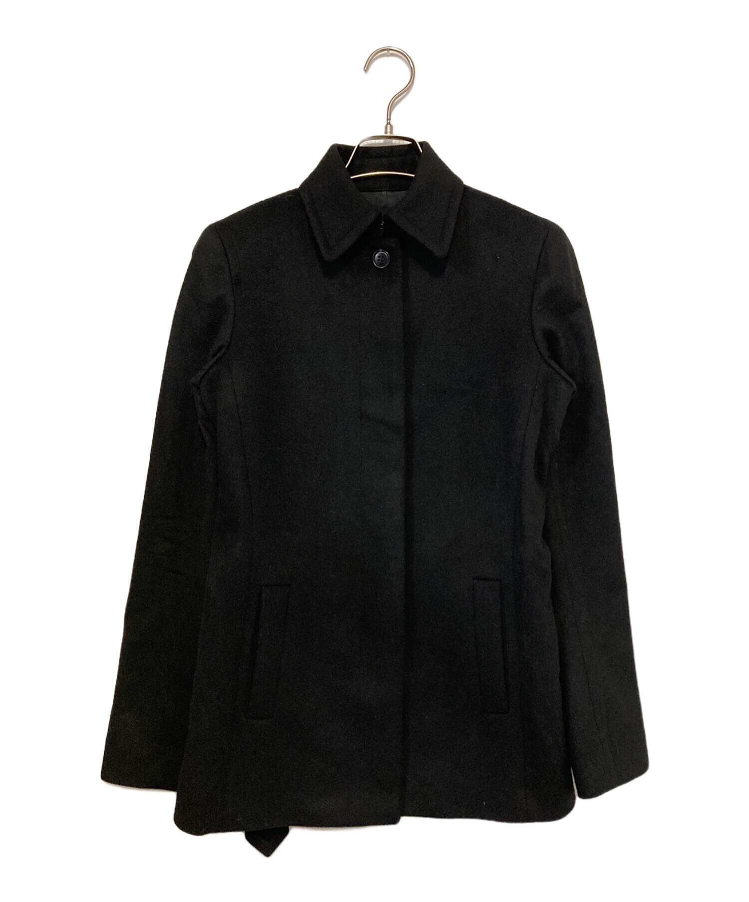中古・古着通販】theory (セオリー) カシミヤショートコート ブラック 