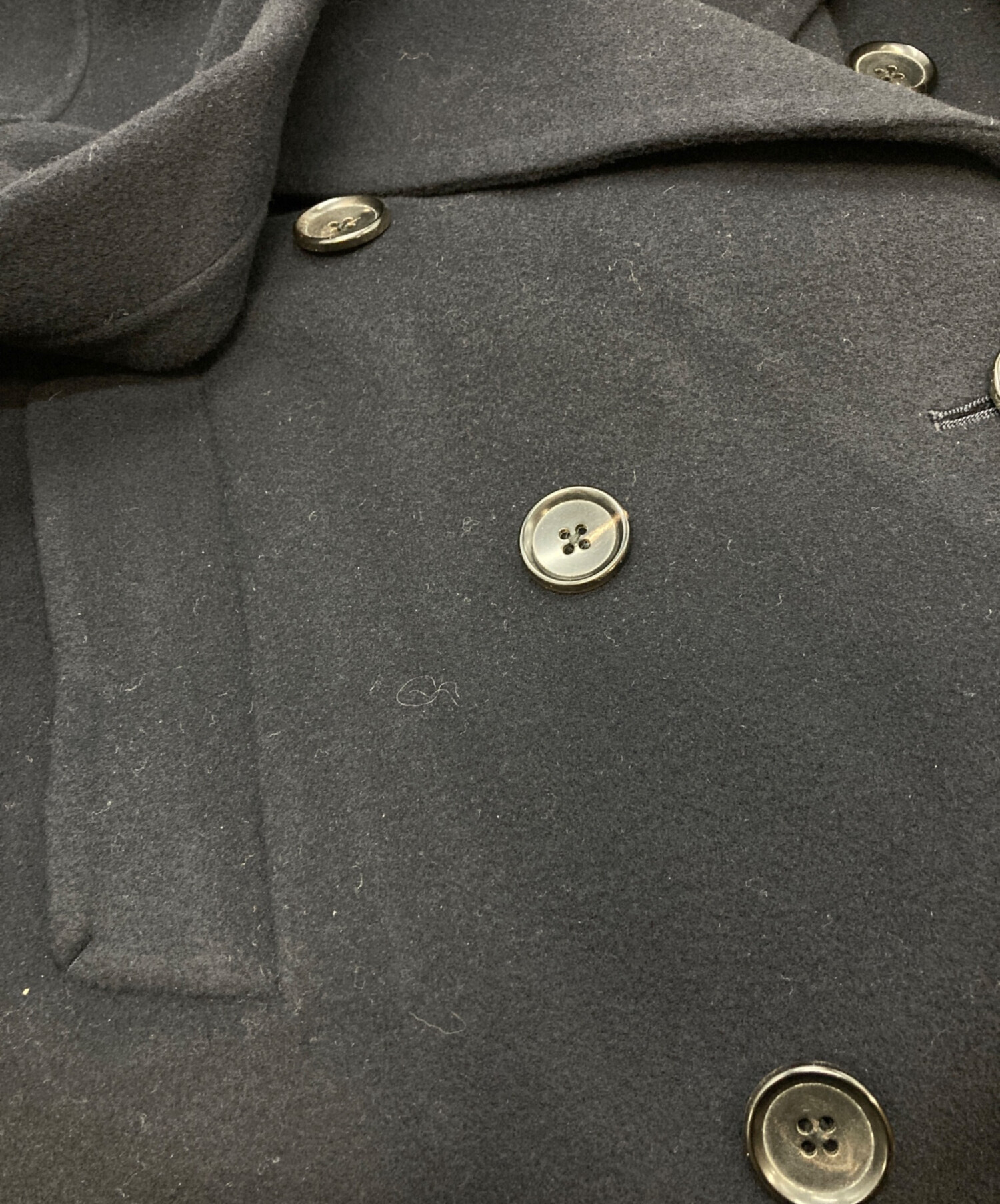 美品 ミューズ ドゥーズィエムクラス Viclor ハーフ Pコート ネイビー 美品 ミューズ ドゥーズィエムクラス Viclor ハーフ Pコート ネイビー