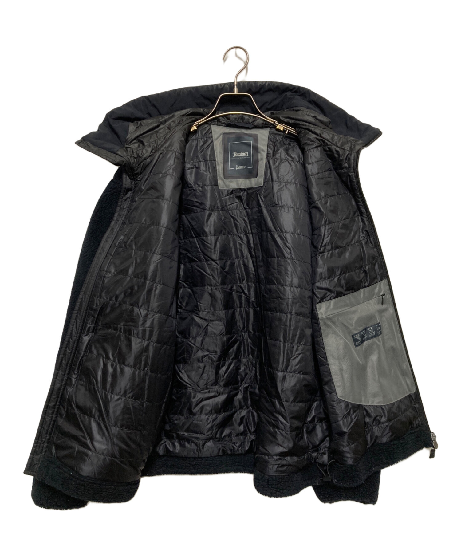 中古・古着通販】HERNO (ヘルノ) ラミナー ポリエステルボアジップ 