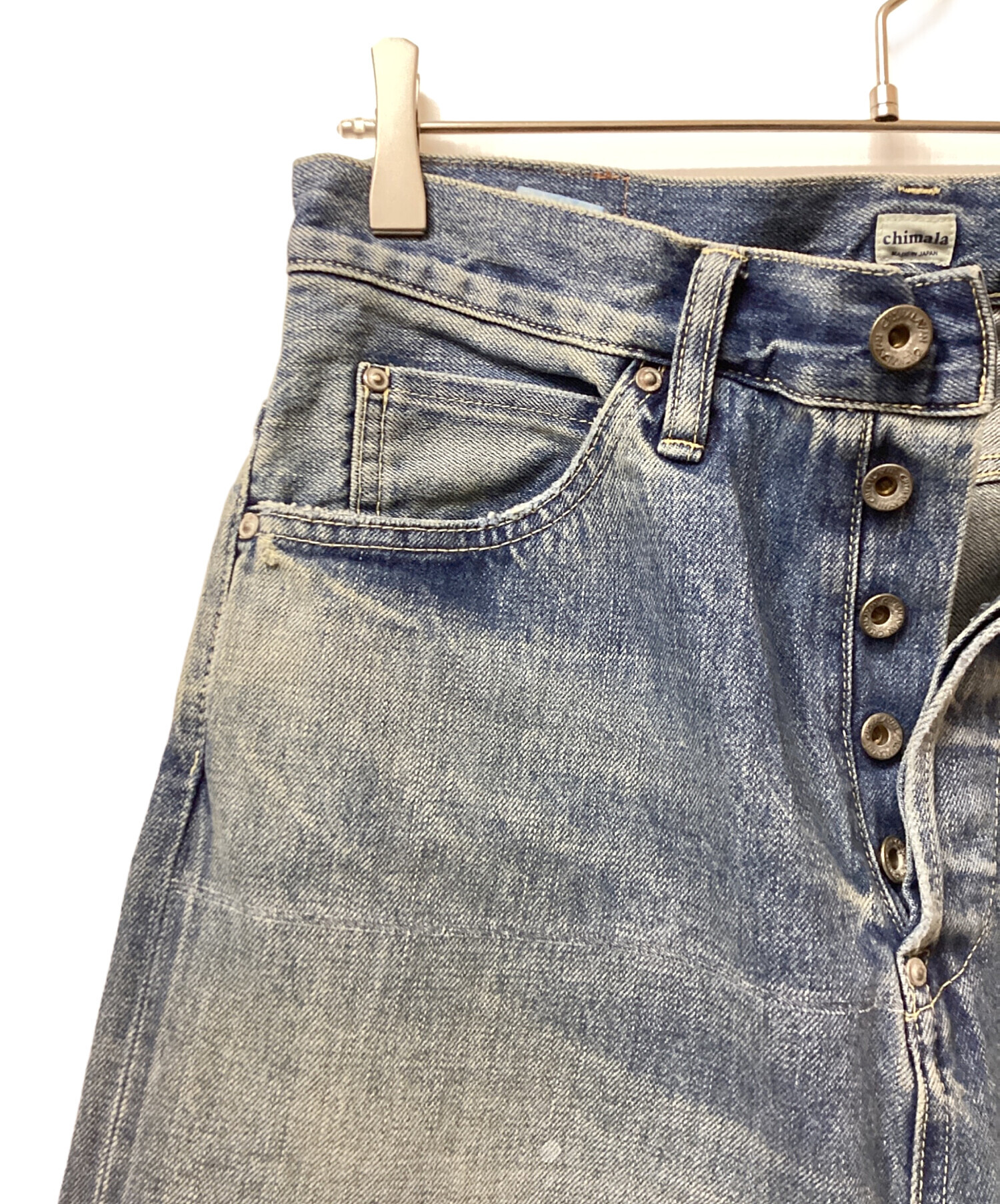 中古・古着通販】chimala (チマラ) DENIM BAGGY CUT ブルー サイズ:24