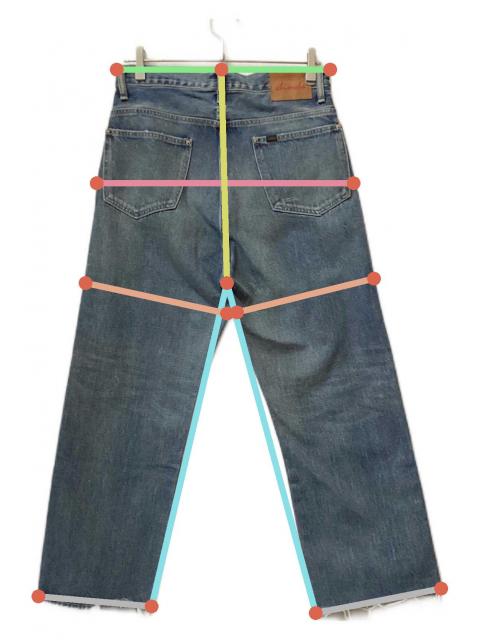 中古・古着通販】chimala (チマラ) DENIM BAGGY CUT ブルー サイズ:24