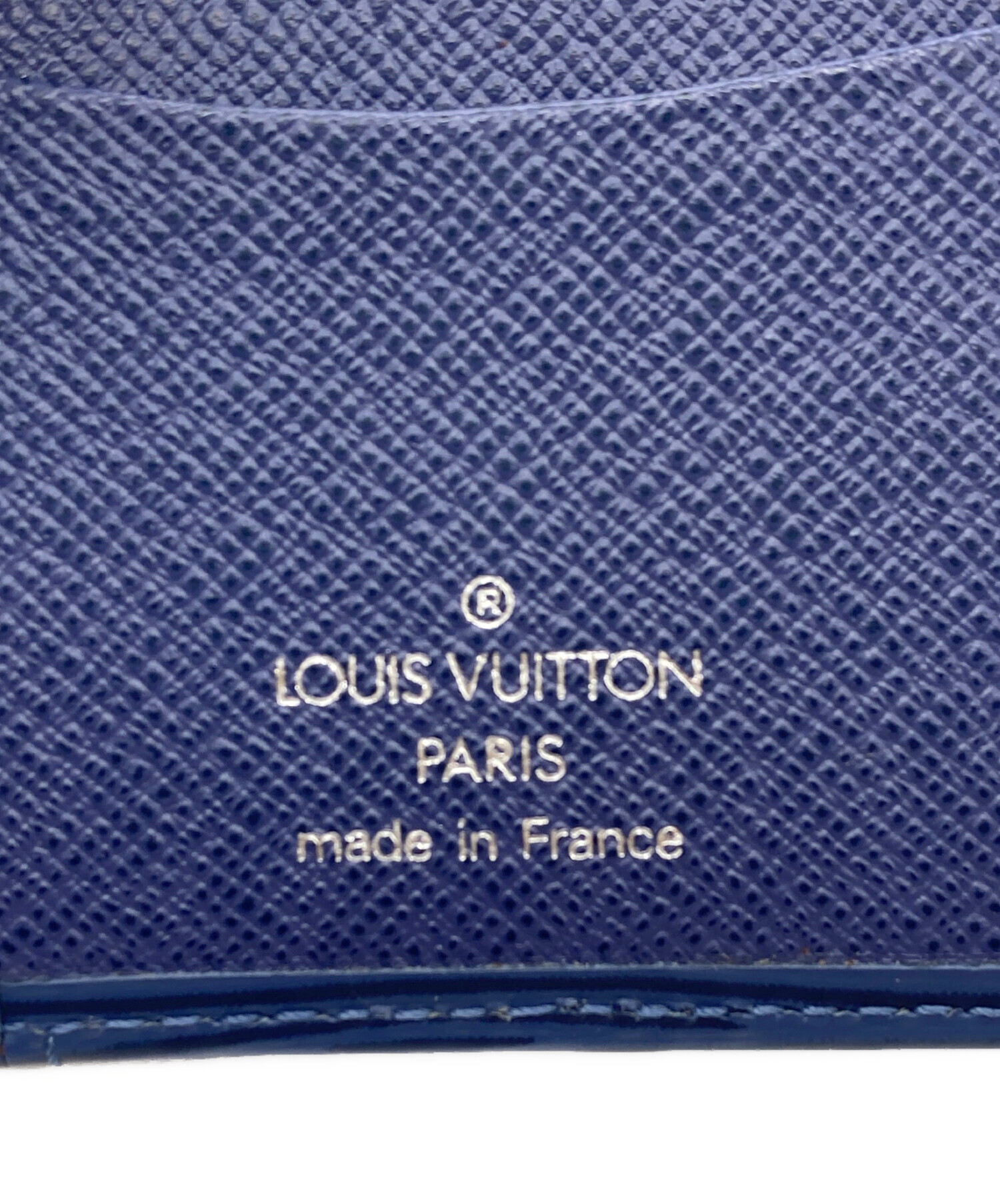中古・古着通販】LOUIS VUITTON (ルイ ヴィトン) カードケース ブルー