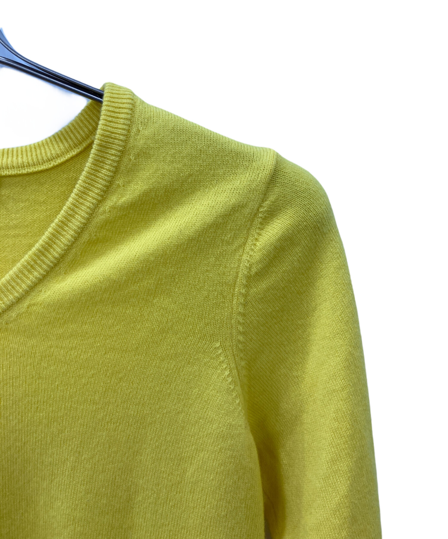 中古・古着通販】marikomikuni (マリコミクニ) カシミヤVネックニット