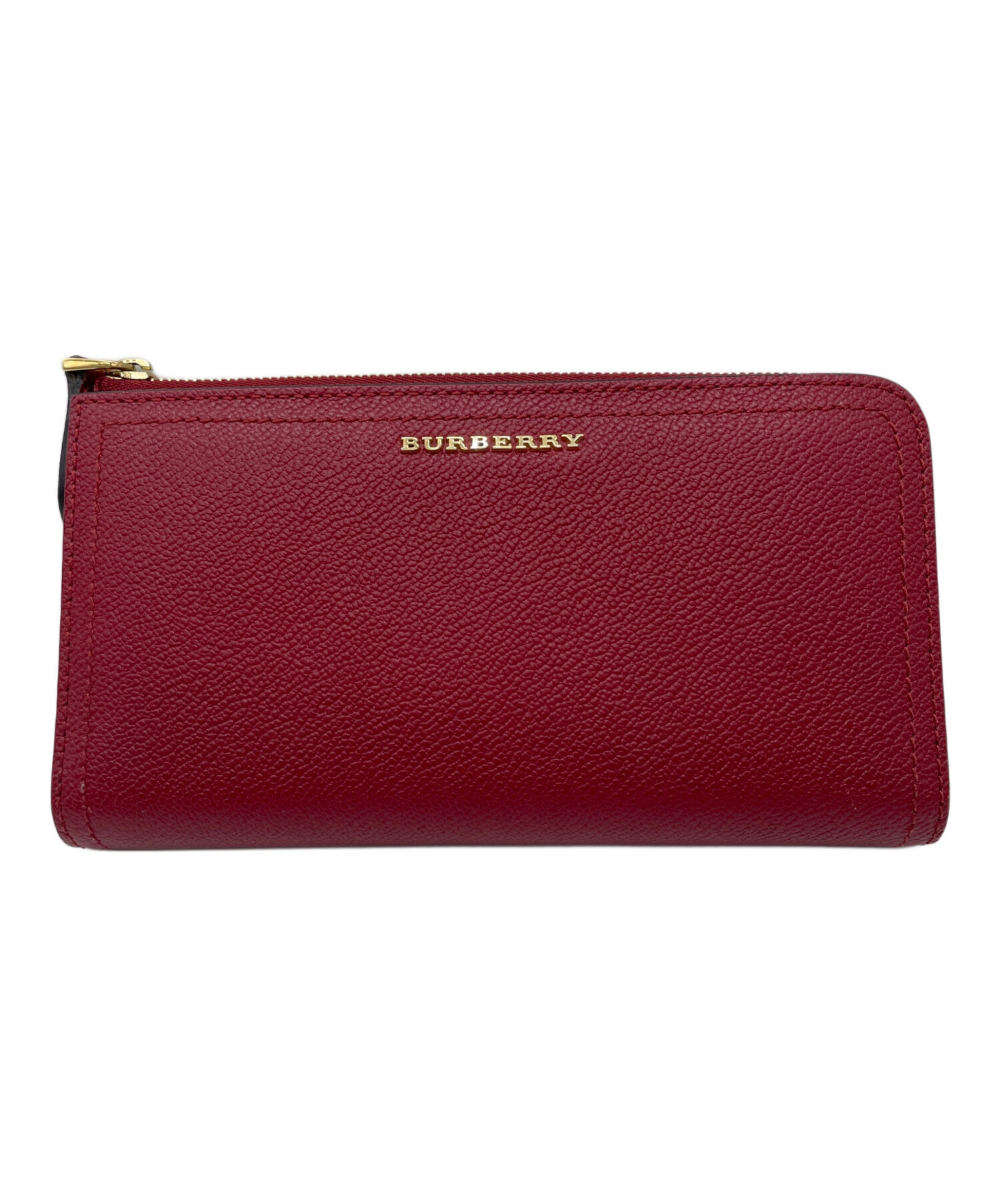 中古・古着通販】BURBERRY (バーバリー) 長財布 レッド｜ブランド 
