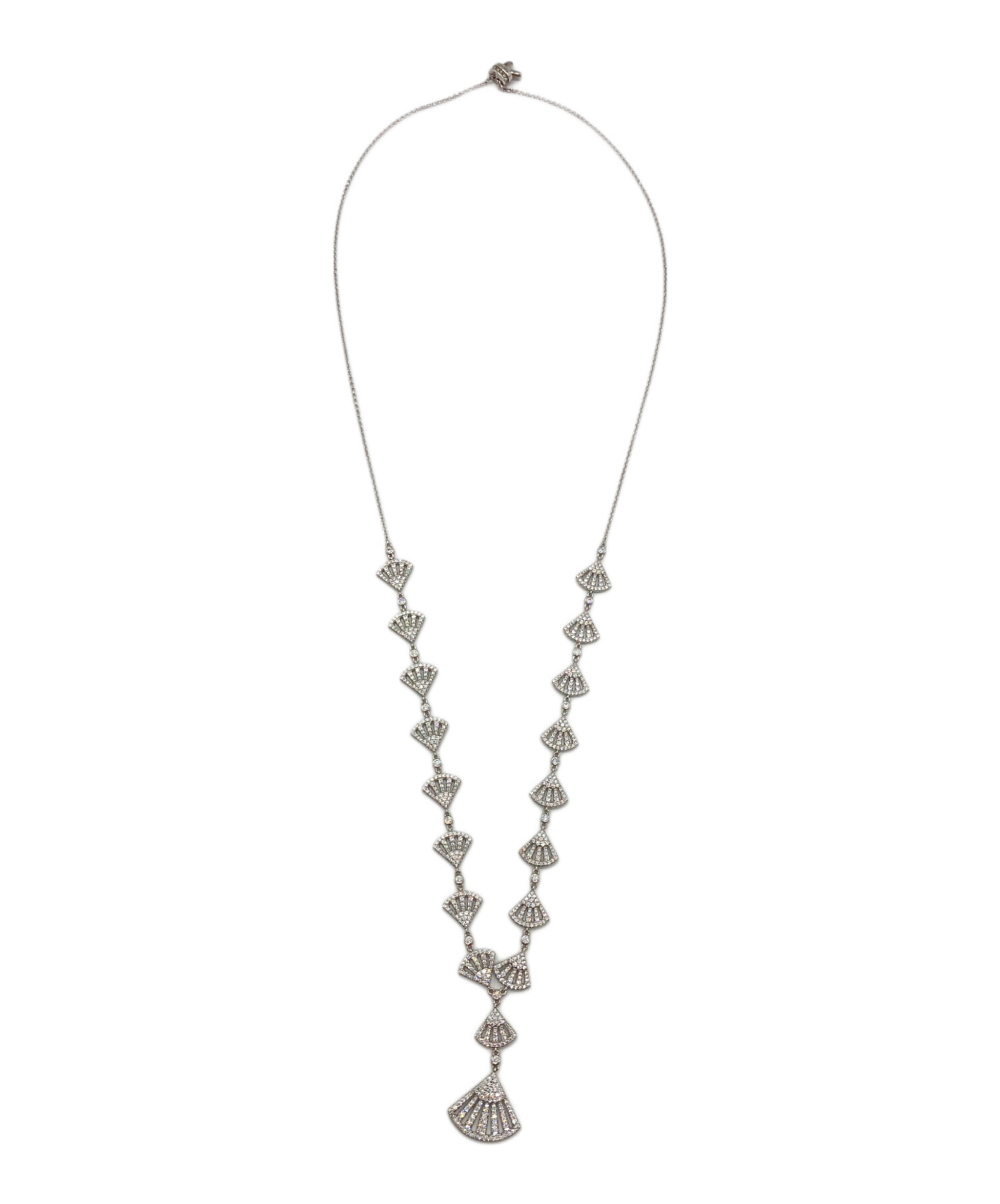 apm MONACO シルバーネックレス Double Météorites Silver Adjustable 