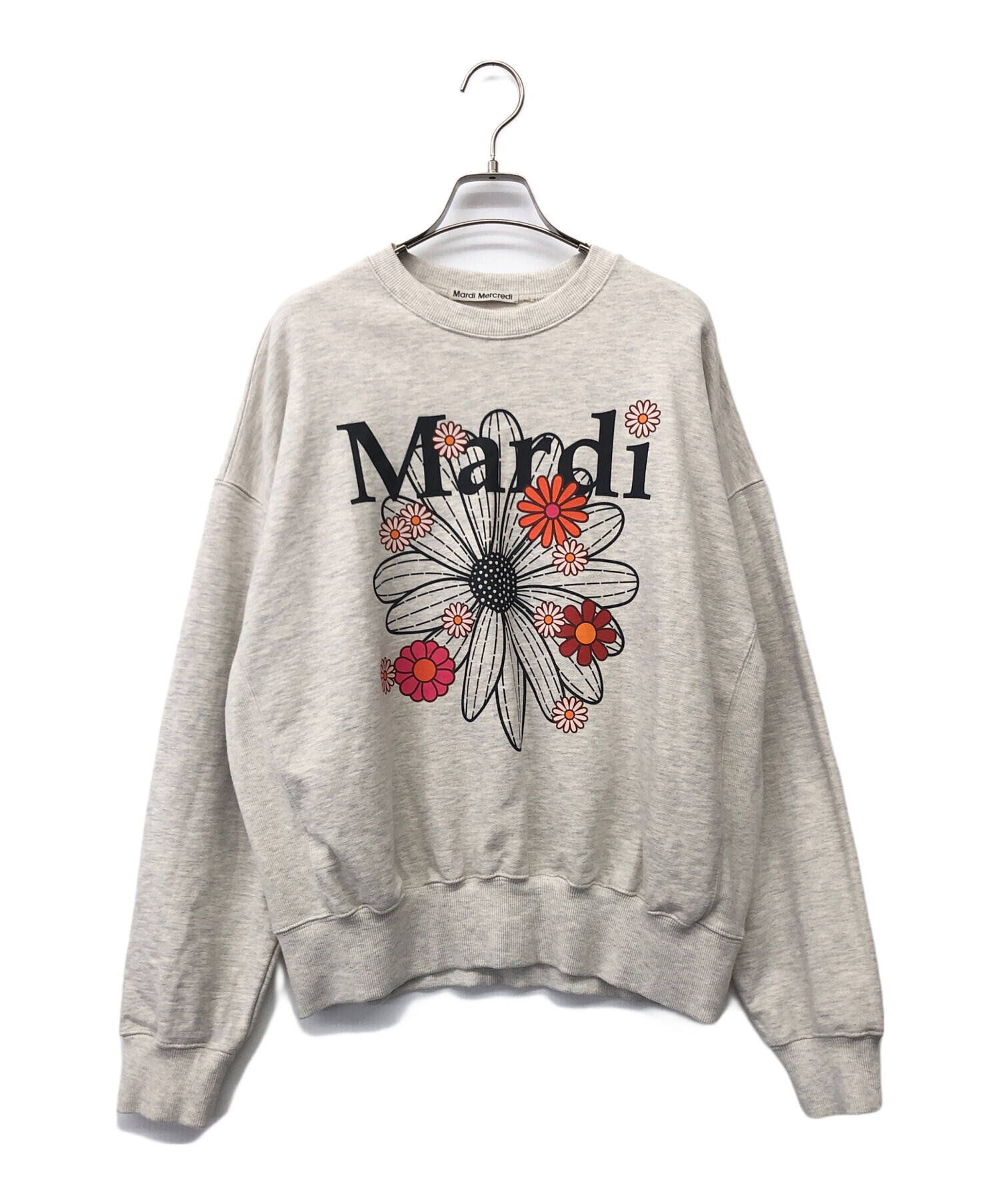 Mardi Mercredi」 スウェットカットソー FREE グレー×ホワイト 