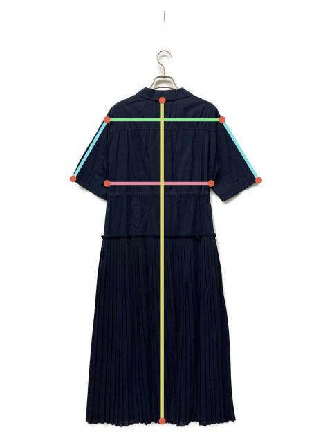 中古・古着通販】CLANE (クラネ) MILITARY LAYER PLEATS OP ネイビー