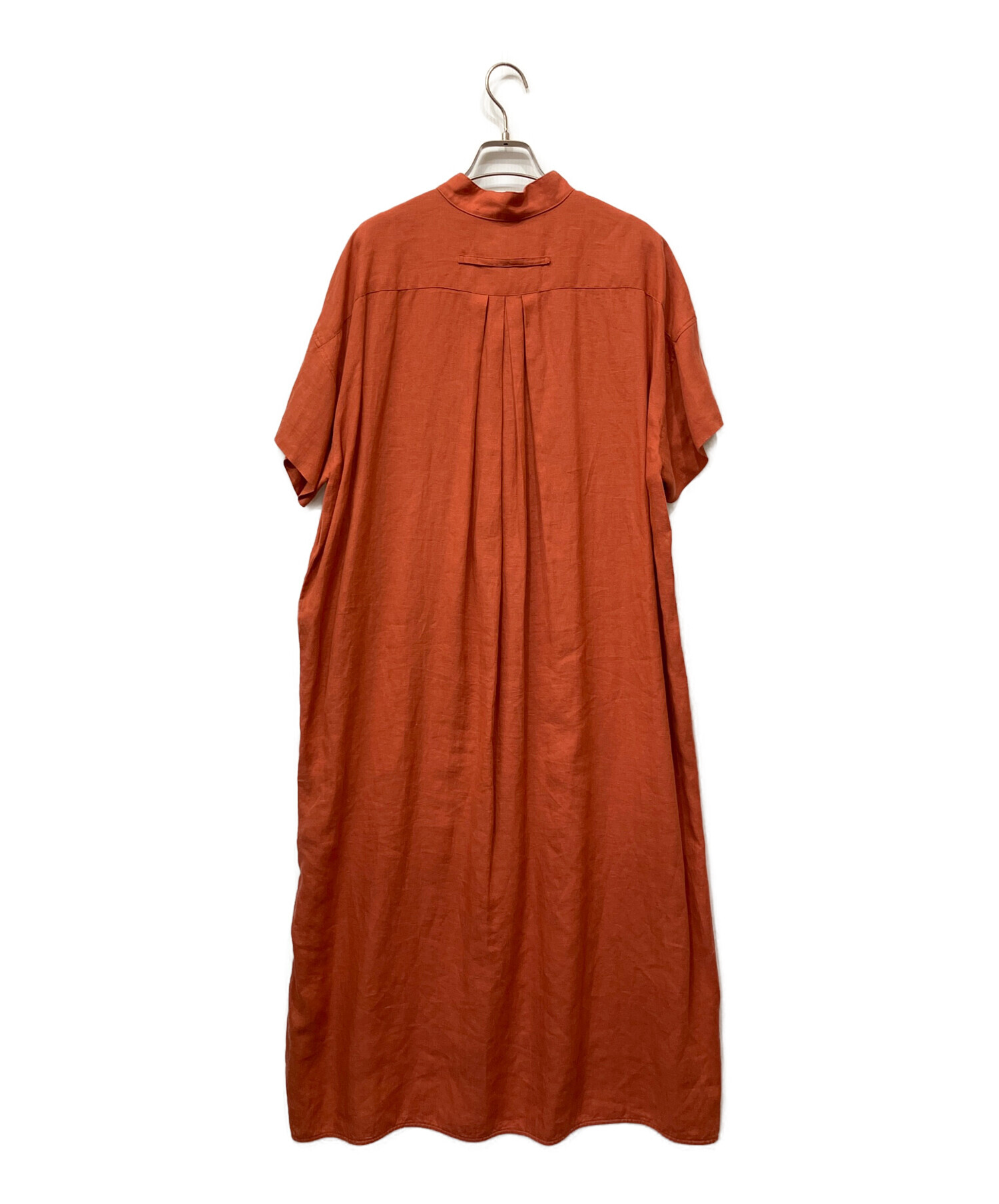 中古・古着通販】TICCA (ティッカ) リネンシャツワンピース レッド
