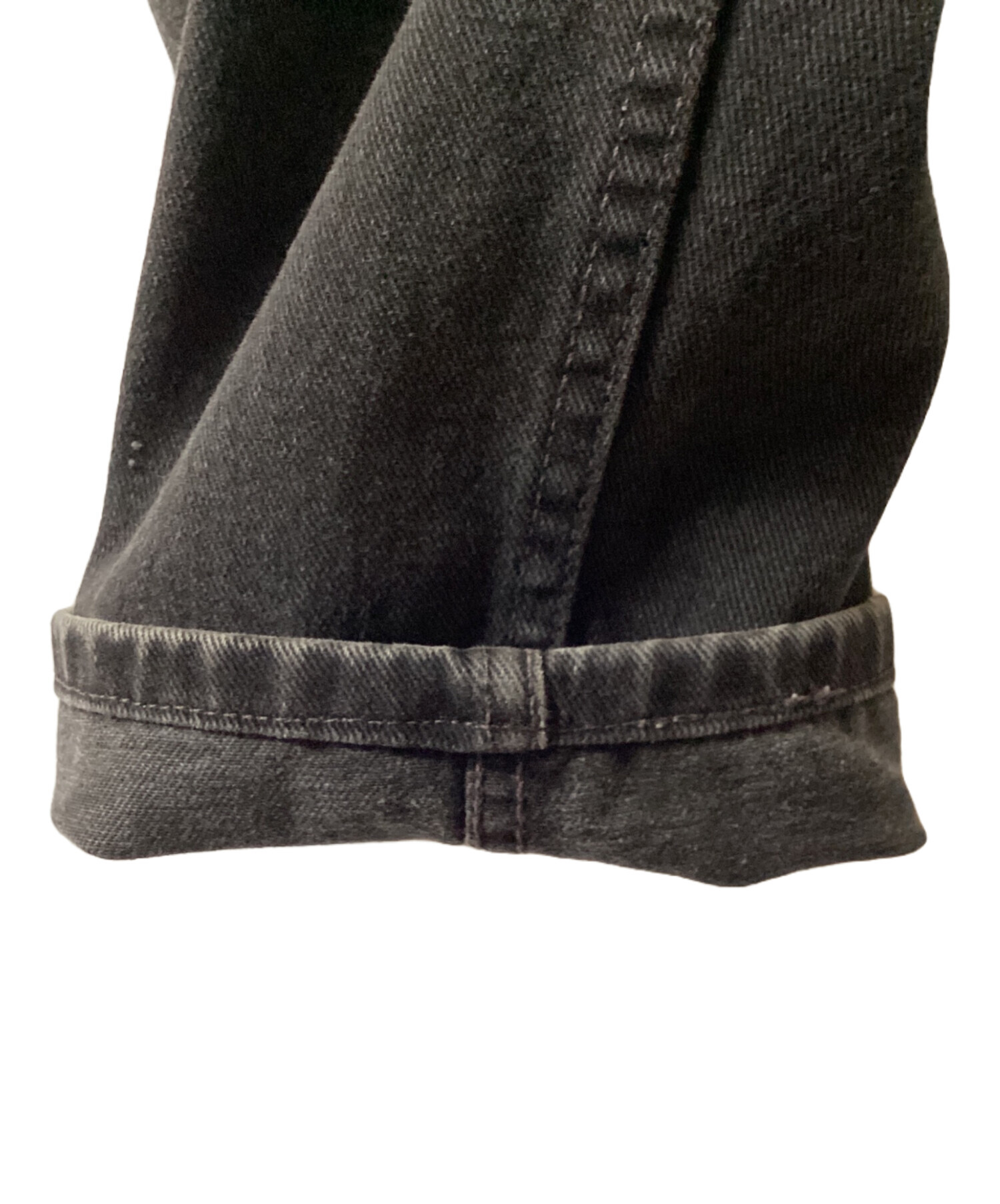 中古・古着通販】LEVI'S (リーバイス) 先染めブラックデニムパンツ