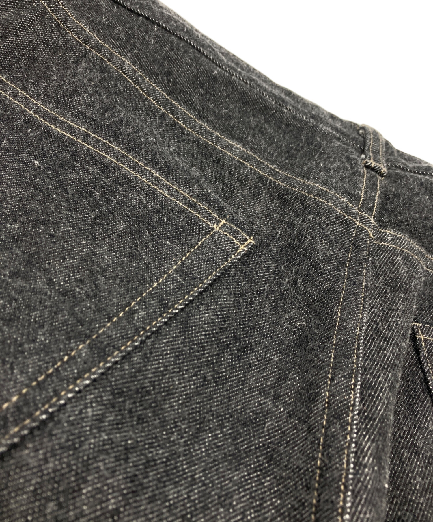 中古・古着通販】A.PRESSE (アプレッセ) Black Washed Denim Pants 