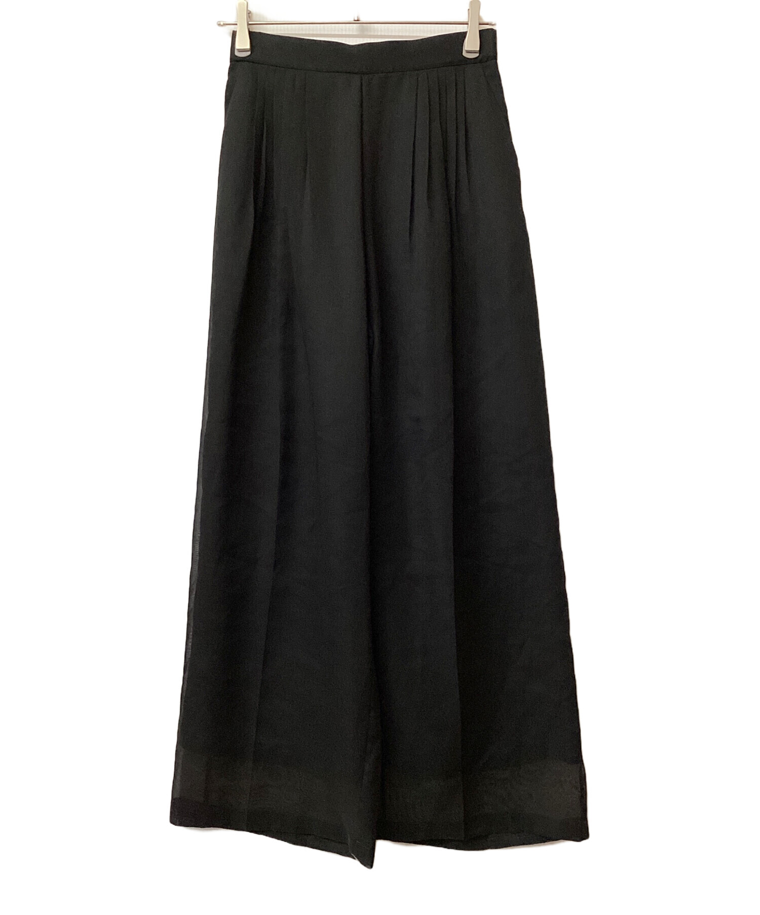 中古・古着通販】ADORE (アドーア) ソフトオーガンジーパンツ ブラック