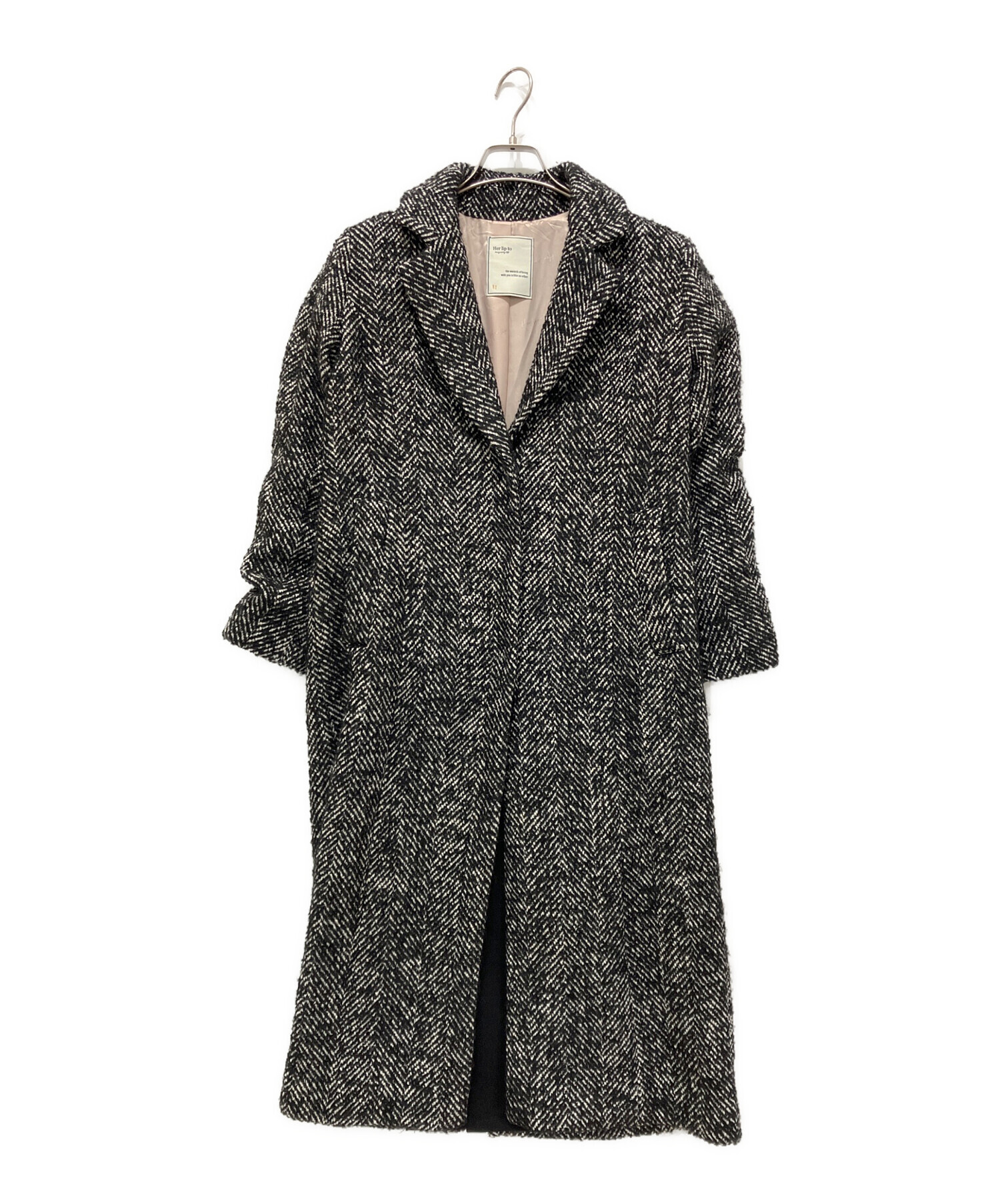 中古・古着通販】HER LIP TO (ハーリップトゥ) Herringbone Wool-Blend 