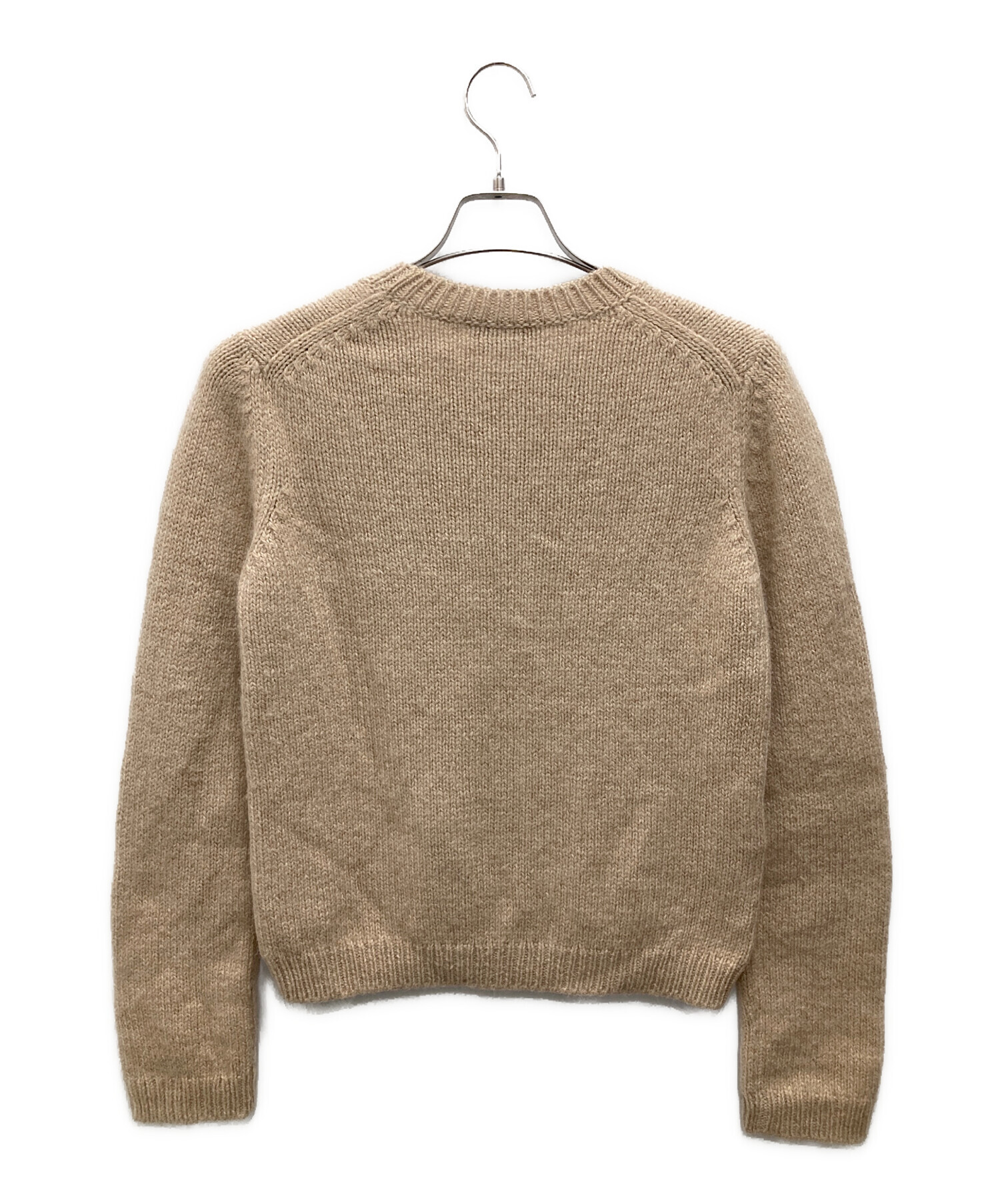 未使用品　PRADA ベージュ ニットセーター　サイズ40 中古・古着通販】PRADA (プラダ) アルパカニット ベージュ サイズ:42