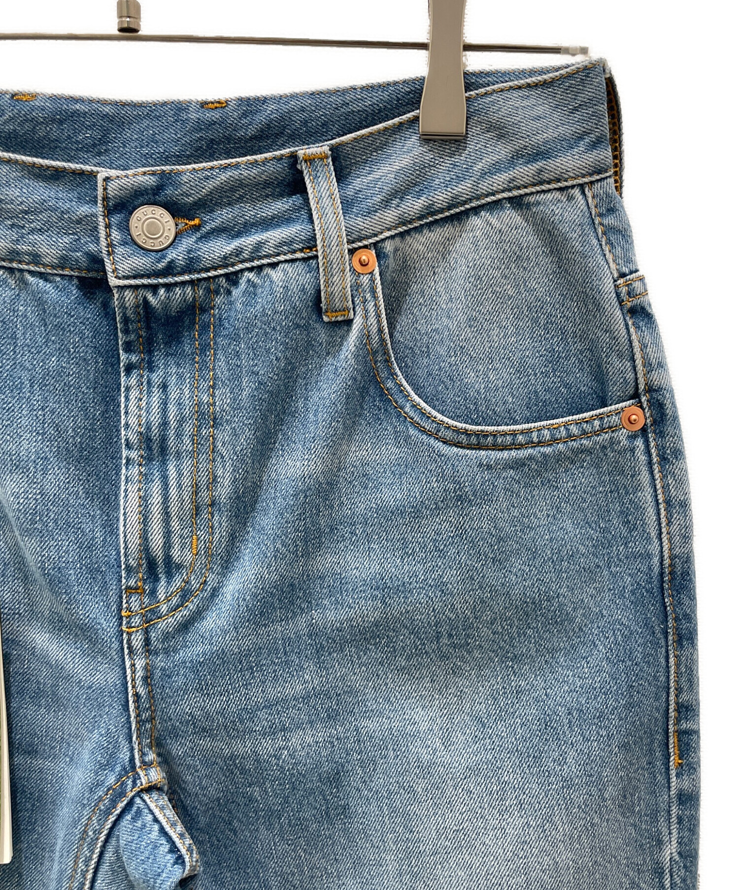 GUCCI デニムパンツ 25 中古・古着通販】GUCCI (グッチ) ホースビットデニムパンツ インディゴ