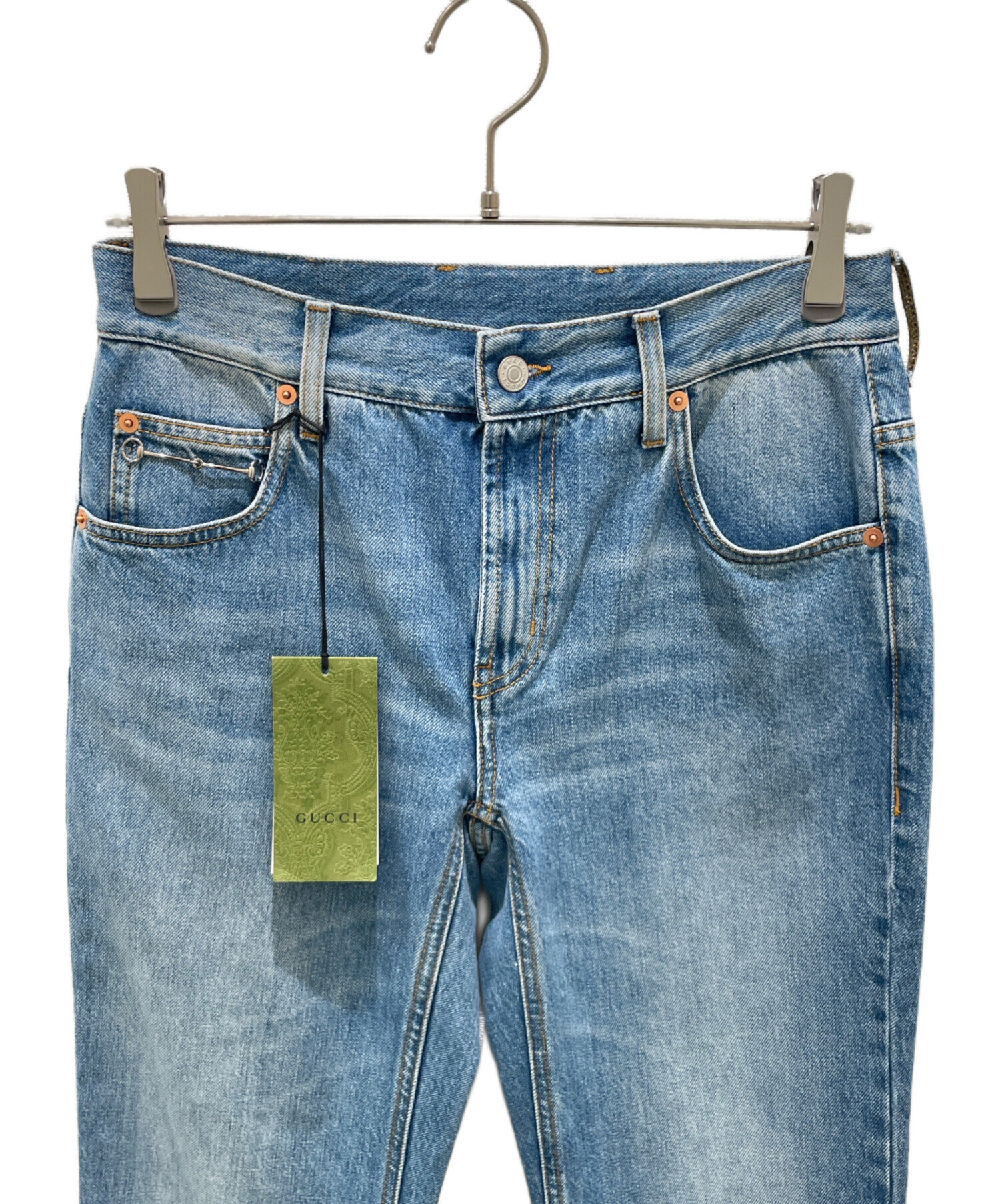 中古・古着通販】GUCCI (グッチ) ホースビットデニムパンツ インディゴ 