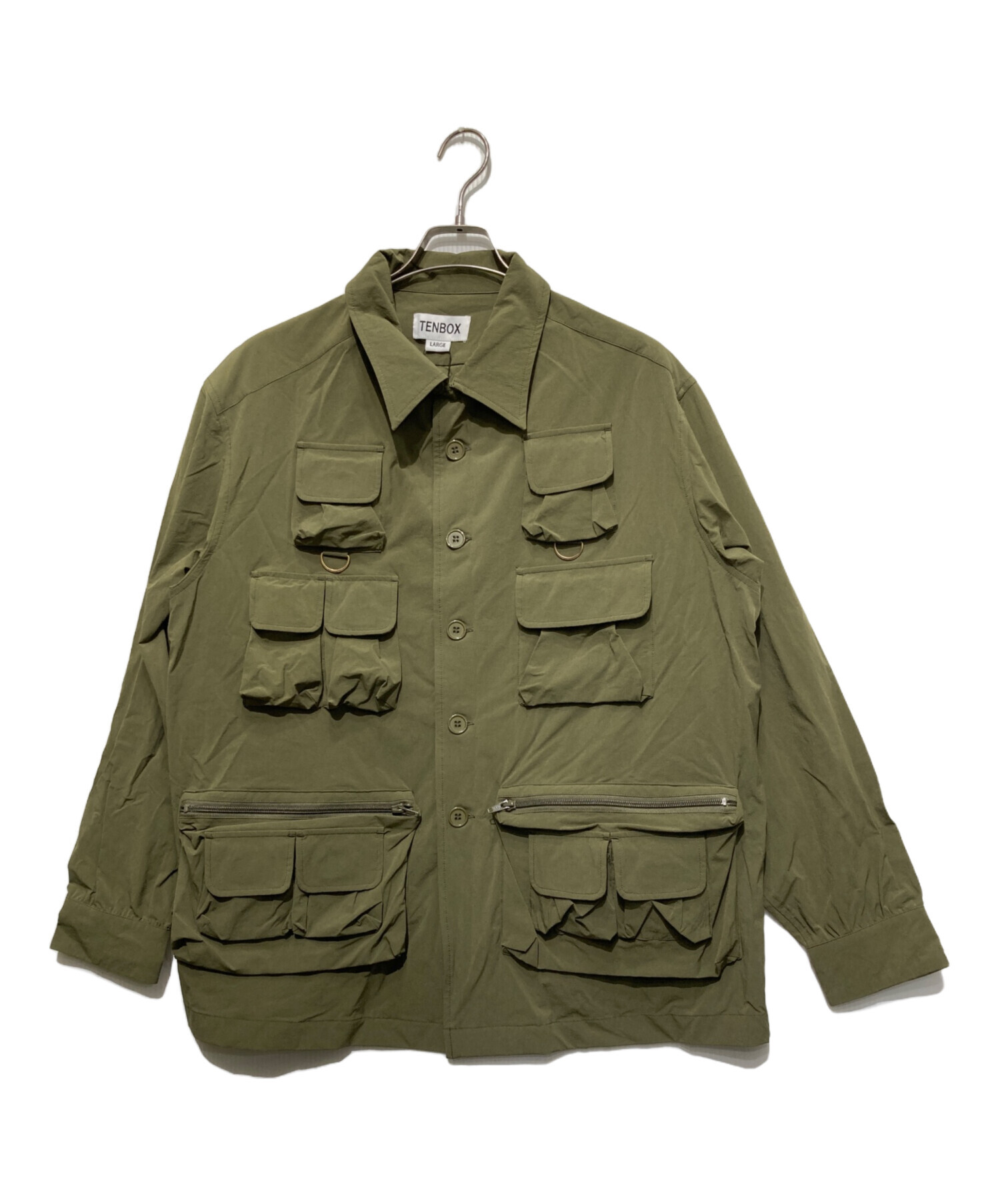 中古・古着通販】TENBOX (テンボックス) Fishing Shirt カーキ サイズ