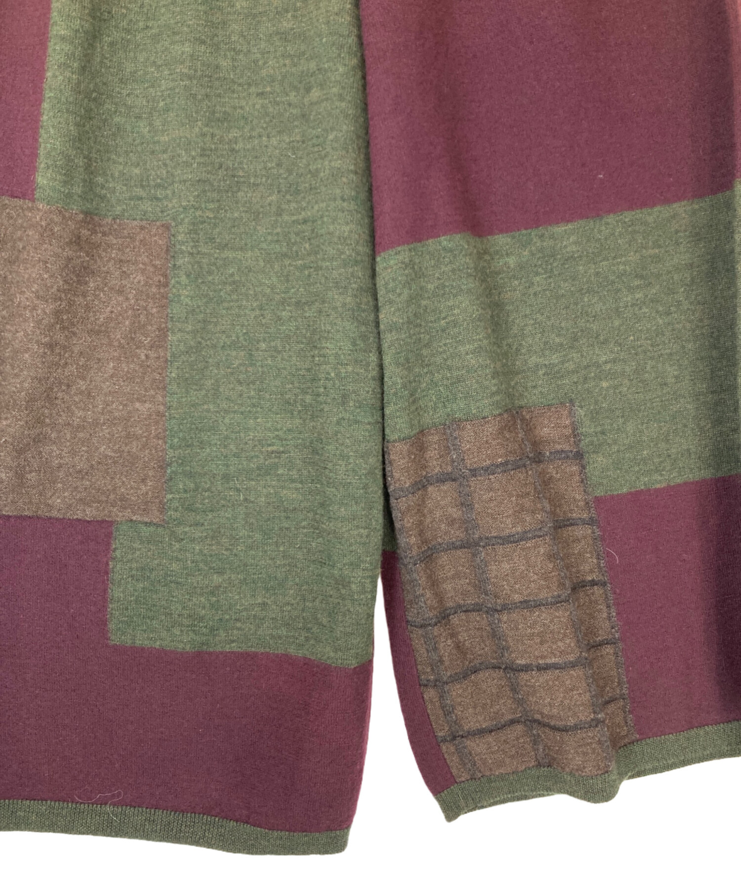 中古・古着通販】FUGA FUGA (フーガフーガ) ニットパンツ ボルドー