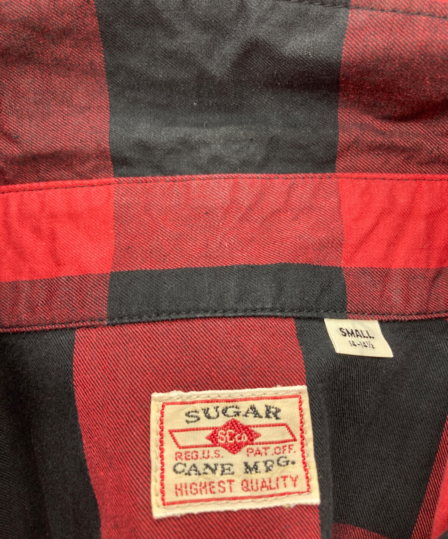 中古・古着通販】SUGAR CANE (シュガーケーン) TWILL CHECK WORK S/S