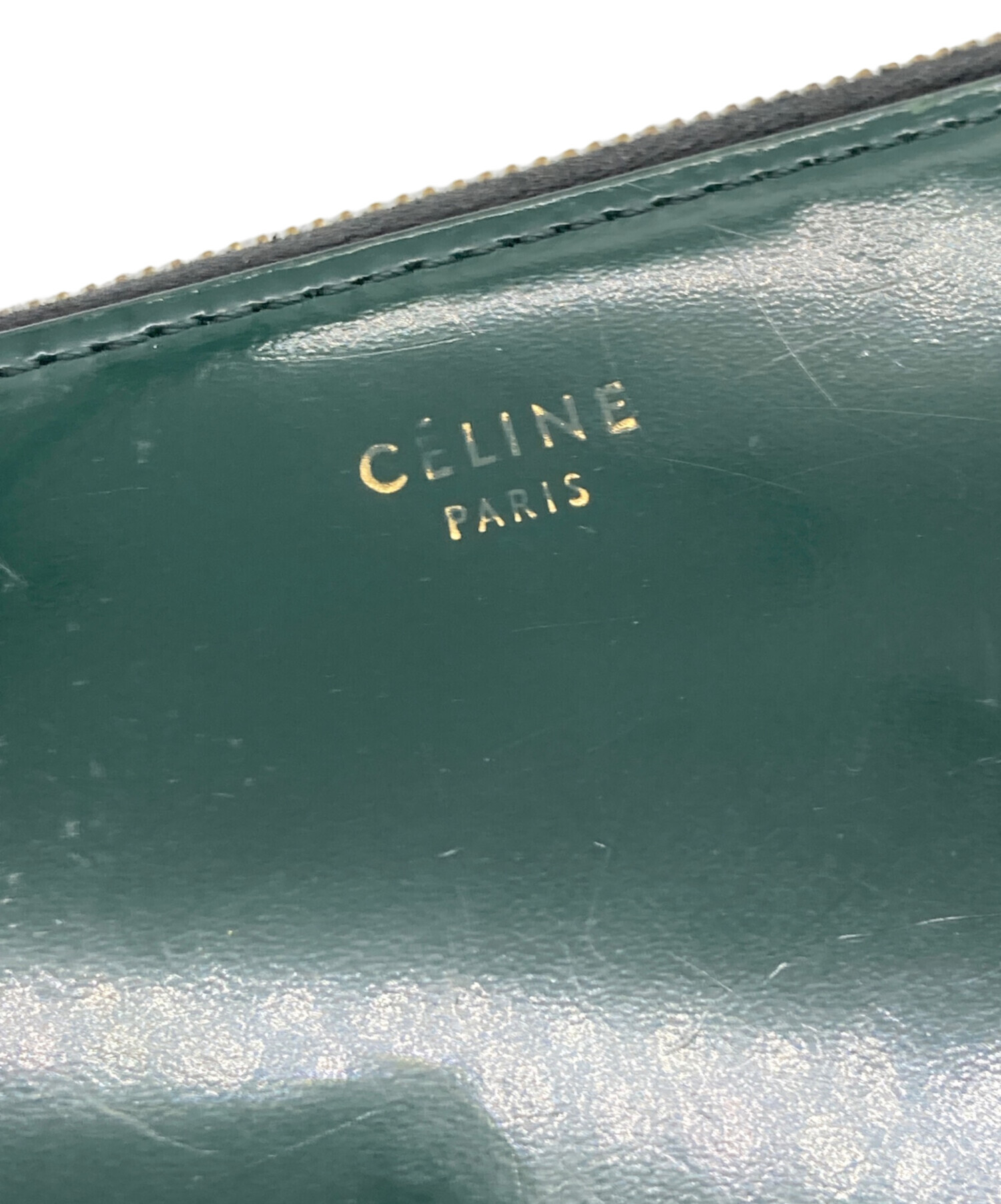 中古・古着通販】CELINE (セリーヌ) 長財布 グリーン｜ブランド・古着 