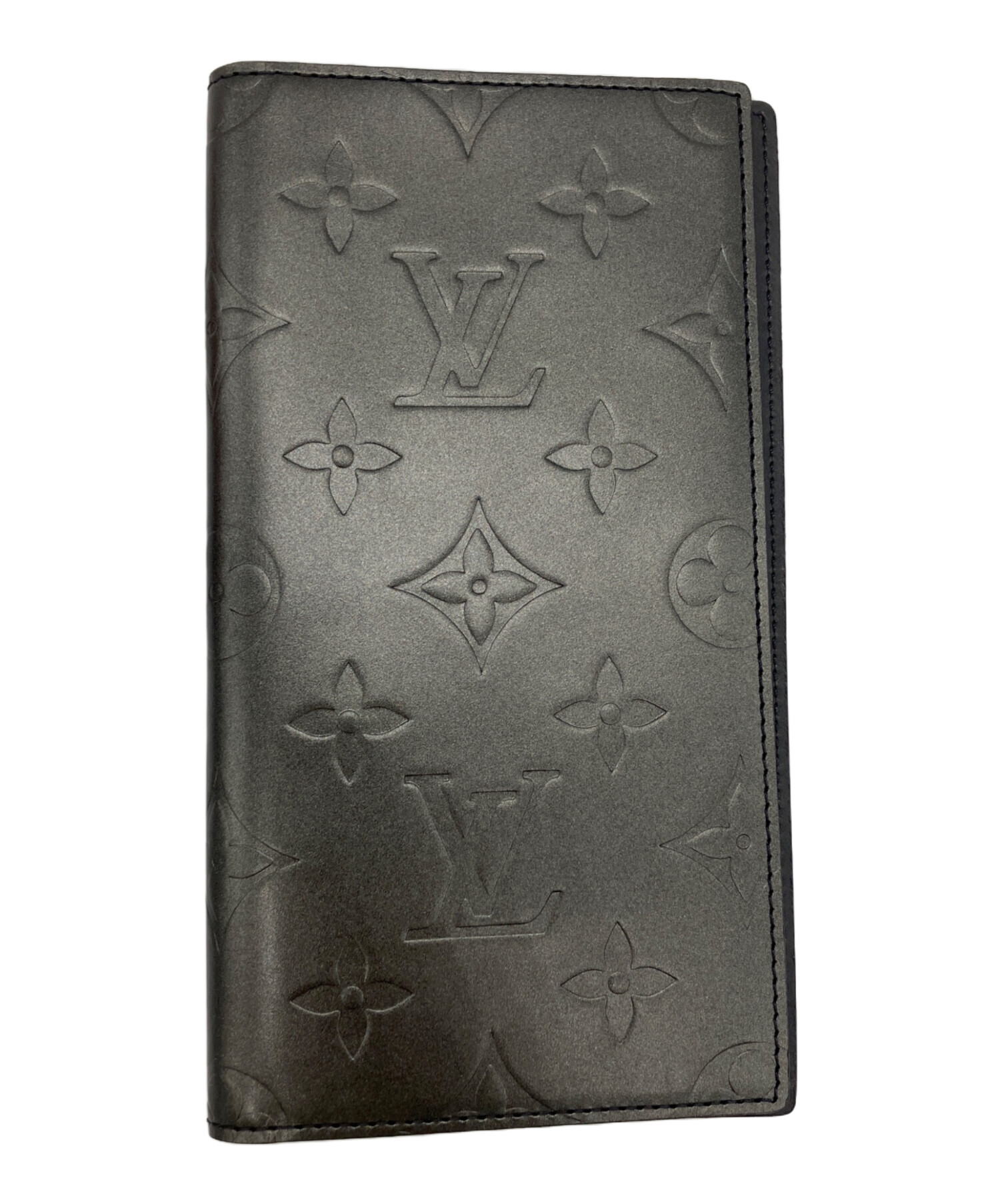 【未使用】Louis Vuitton グレー 手帳型ケース 中古・古着通販】LOUIS VUITTON (ルイ ヴィトン) 手帳カバー グレー