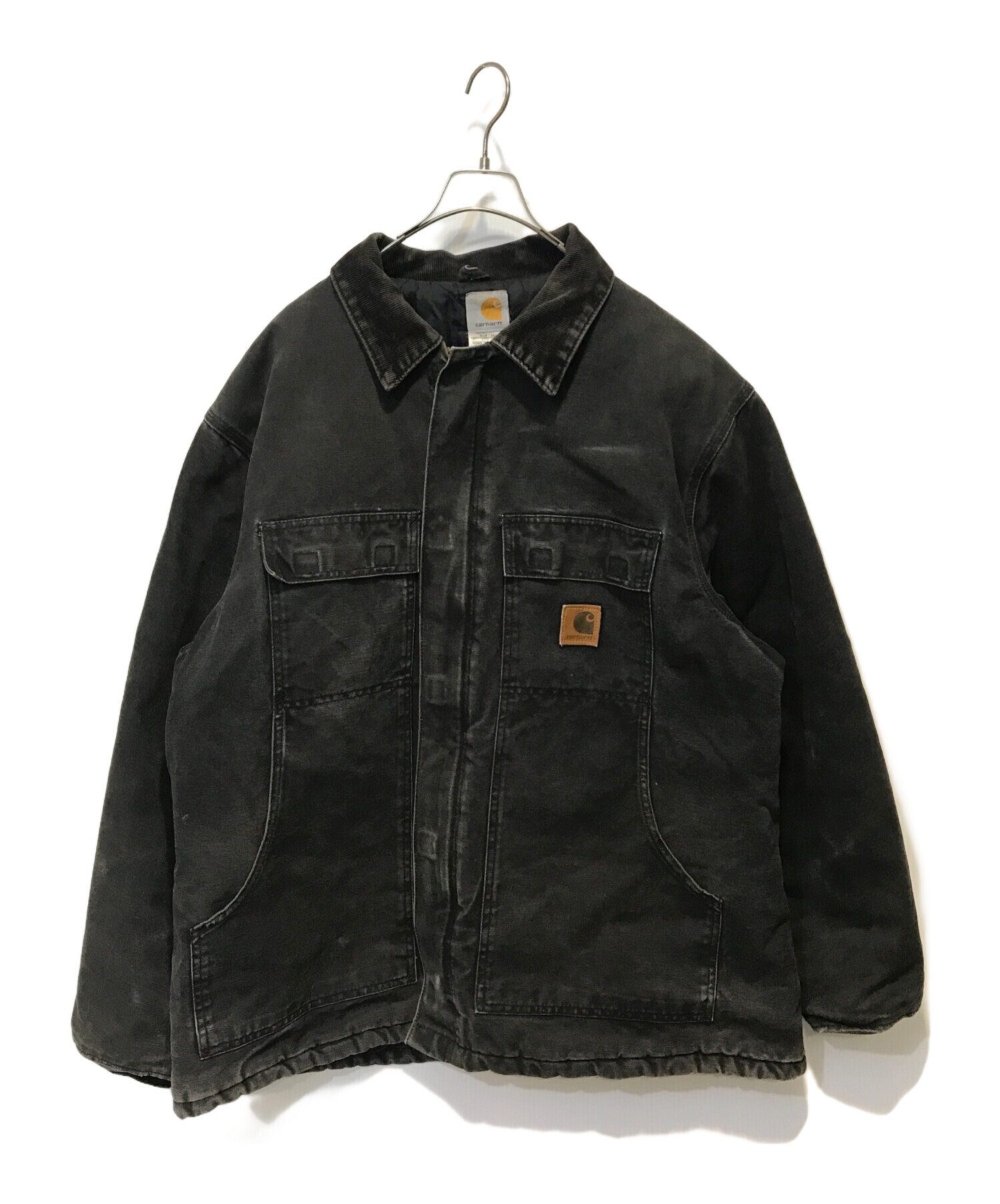 カーハート　トラディショナルジャケット　carhartt　L相当　ダークブラック Carhartt トラディショナルコートダークグレー ジャケット