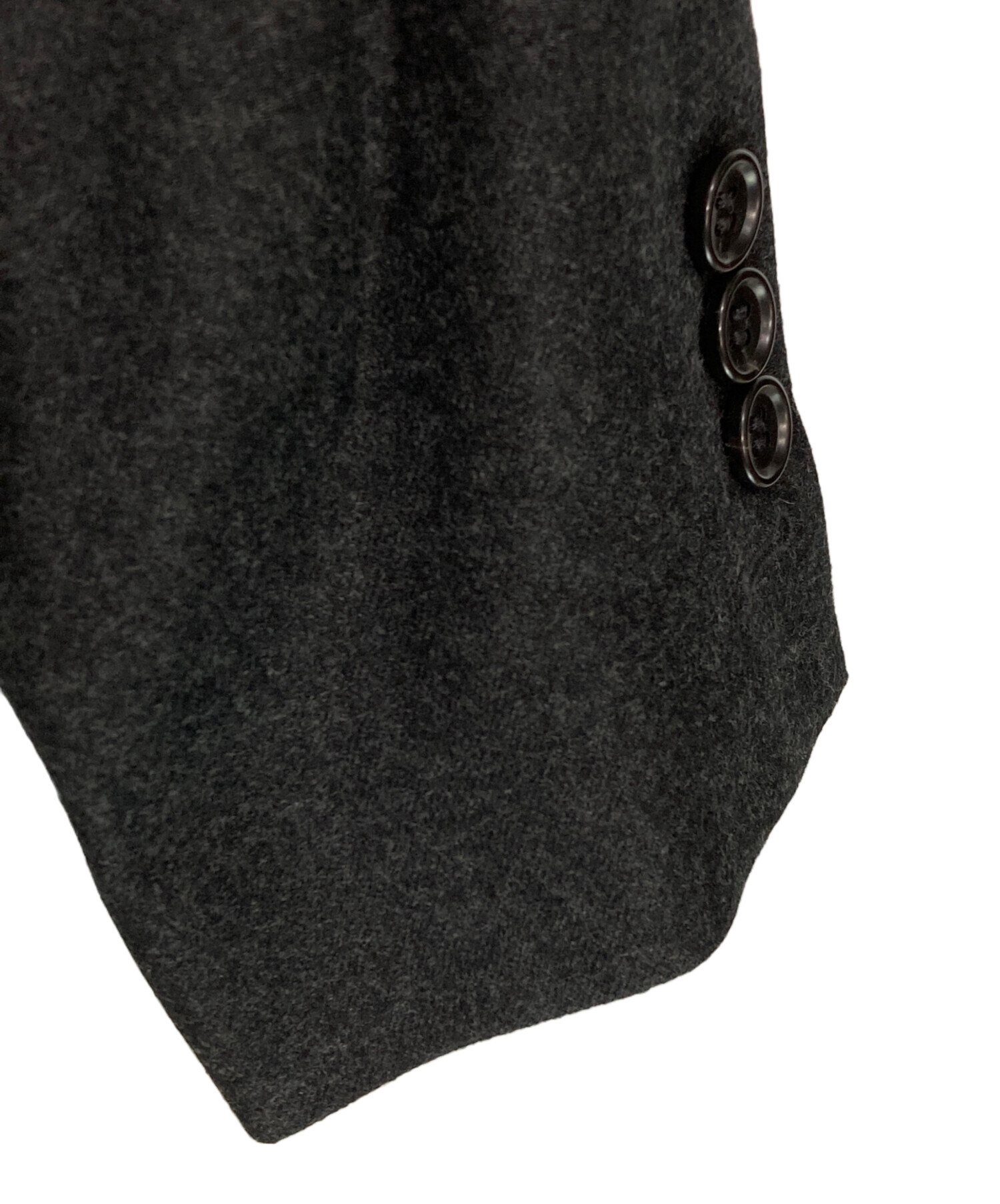 未使用　24AW セオリー　SLEEK FLANNEL BOXY DB JKT 中古・古着通販】theory (セオリー) Sleek Flannel Boxy DB JKT グレー