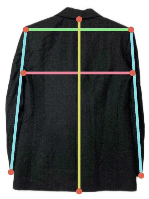 中古・古着通販】theory (セオリー) Sleek Flannel Boxy DB JKT グレー