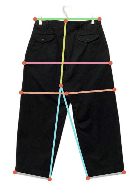 中古・古着通販】MARKA (マーカ) SIDE ADJUST TROUSERS ORGANIC COTTON