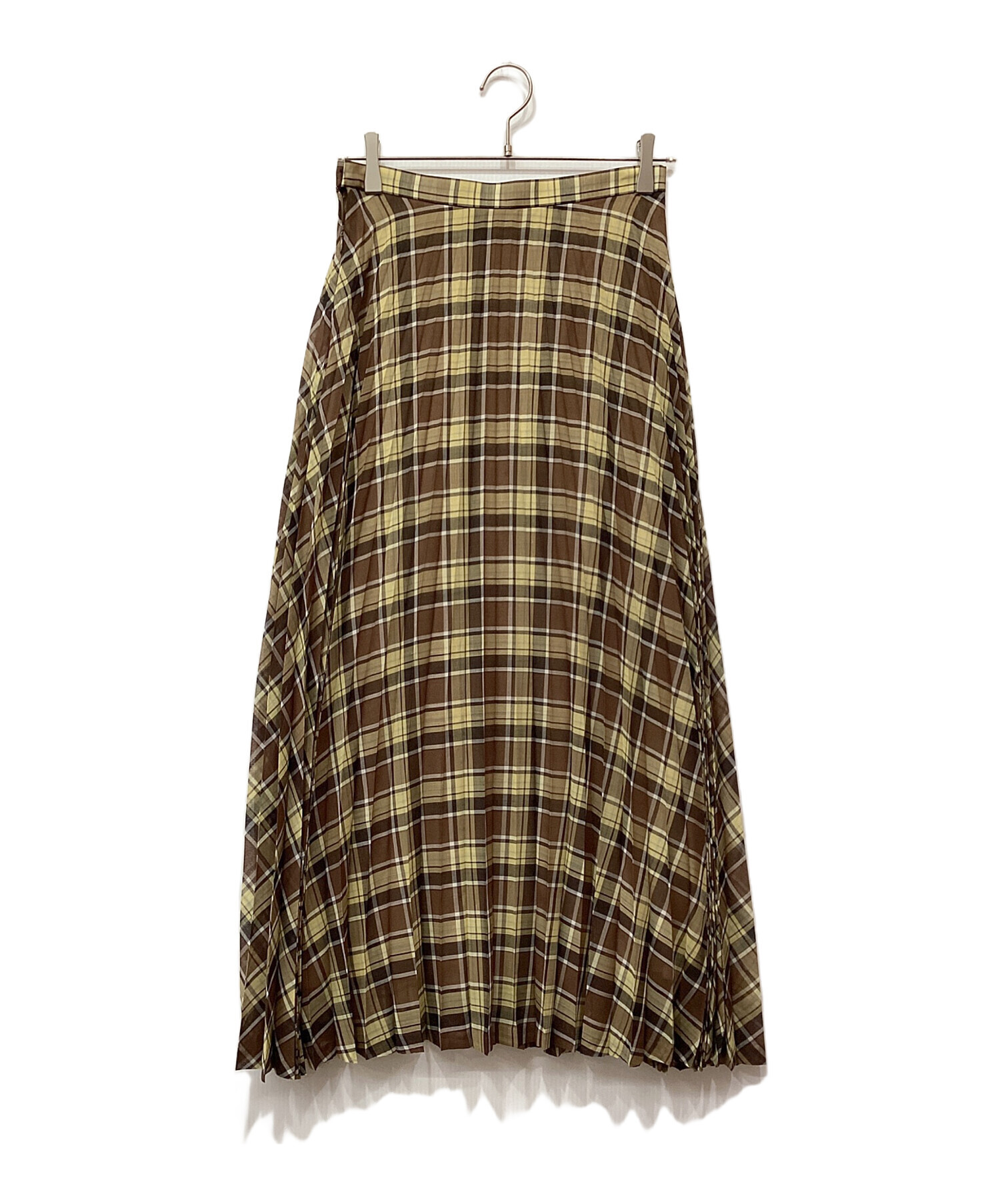 中古・古着通販】AURALEE (オーラリー) シアークロスプリーツスカート