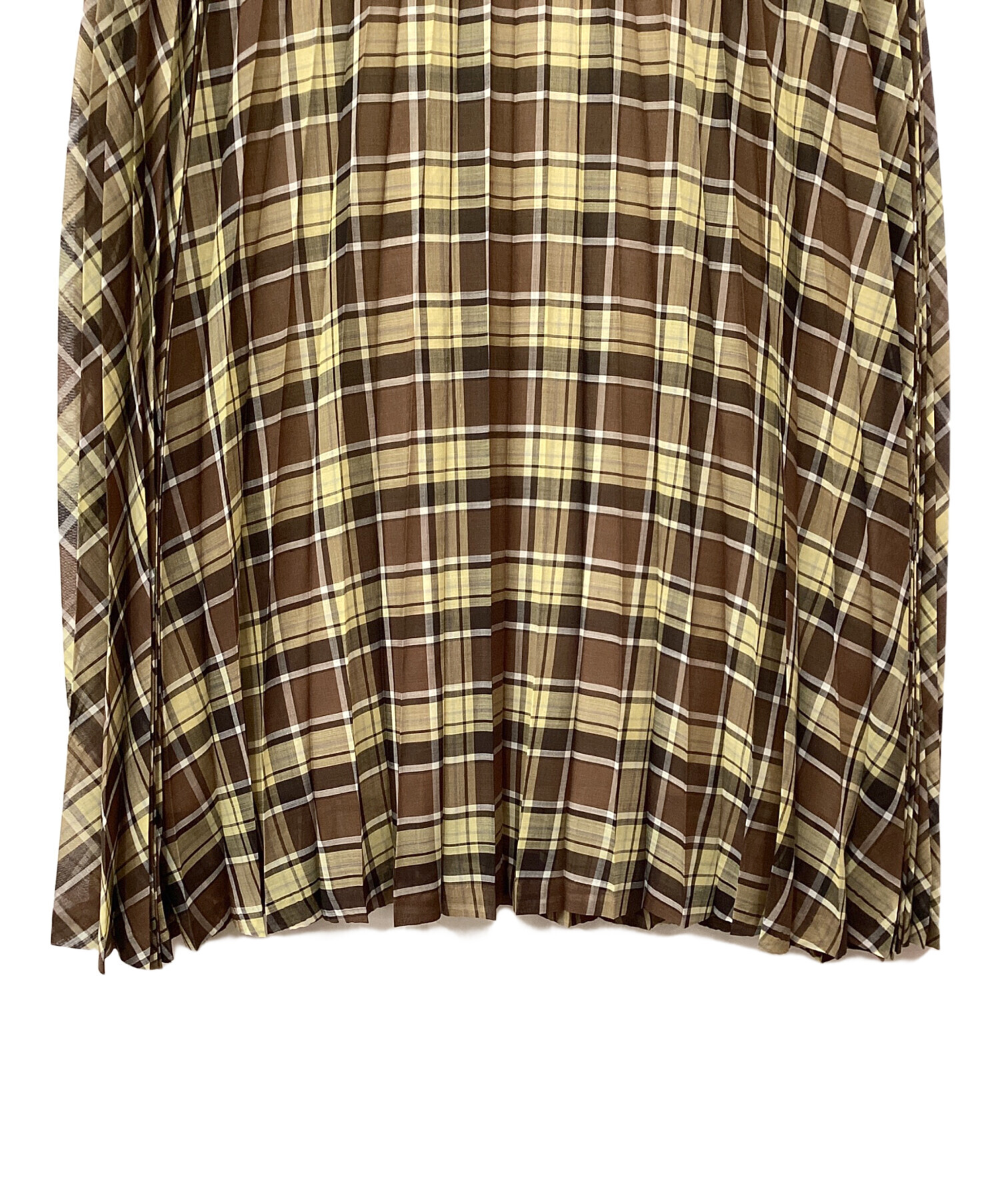 中古・古着通販】AURALEE (オーラリー) シアークロスプリーツスカート