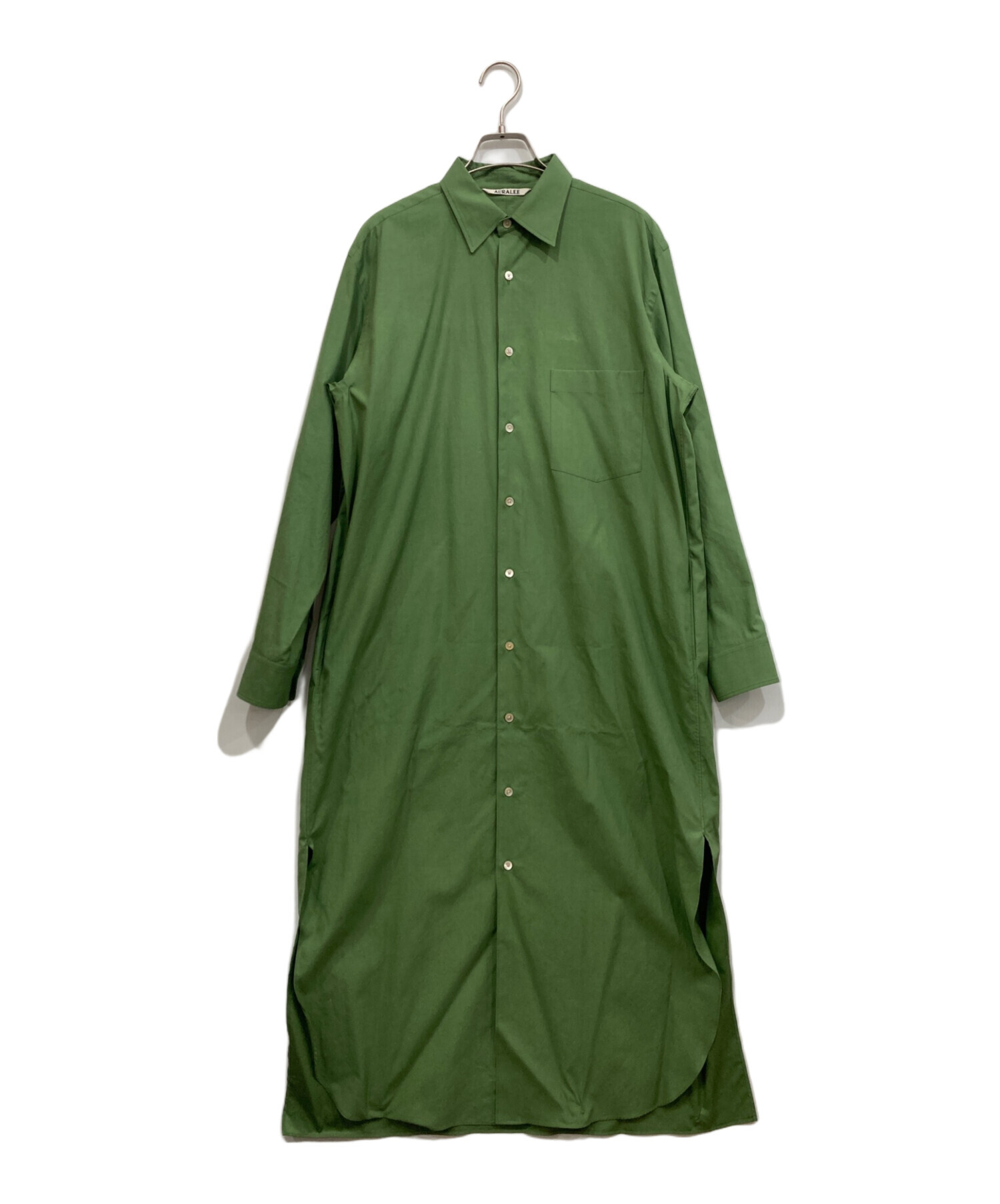 AURALEE WASHED FINX TWILL ONE-PIECEワンピース 中古・古着通販】AURALEE (オーラリー) WASHED FINX TWILL ONE-PIECE