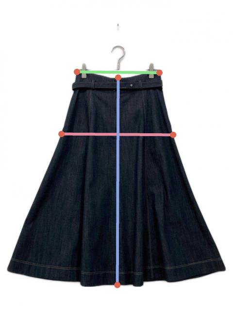 中古・古着通販】ANAYI (アナイ) デニムライクコサージュ付きスカート