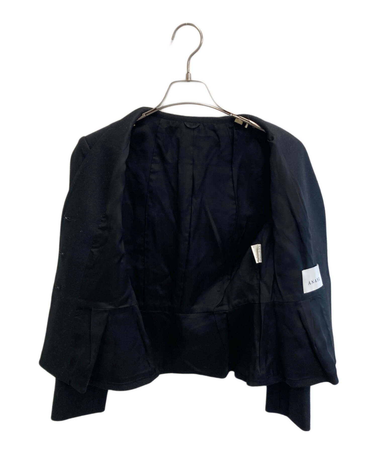 中古・古着通販】ANAYI (アナイ) ツイルジャージペプラムジャケット