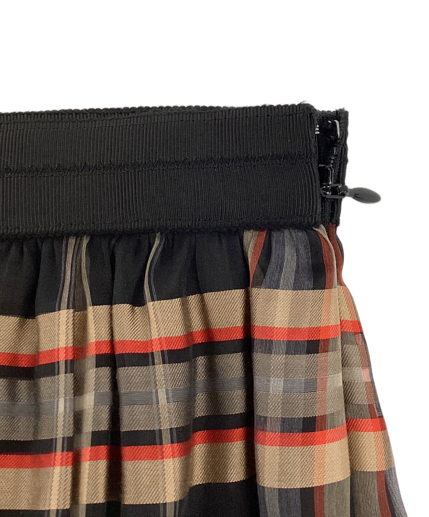 中古・古着通販】ANAYI (アナイ) シアーチェックギャザー スカート