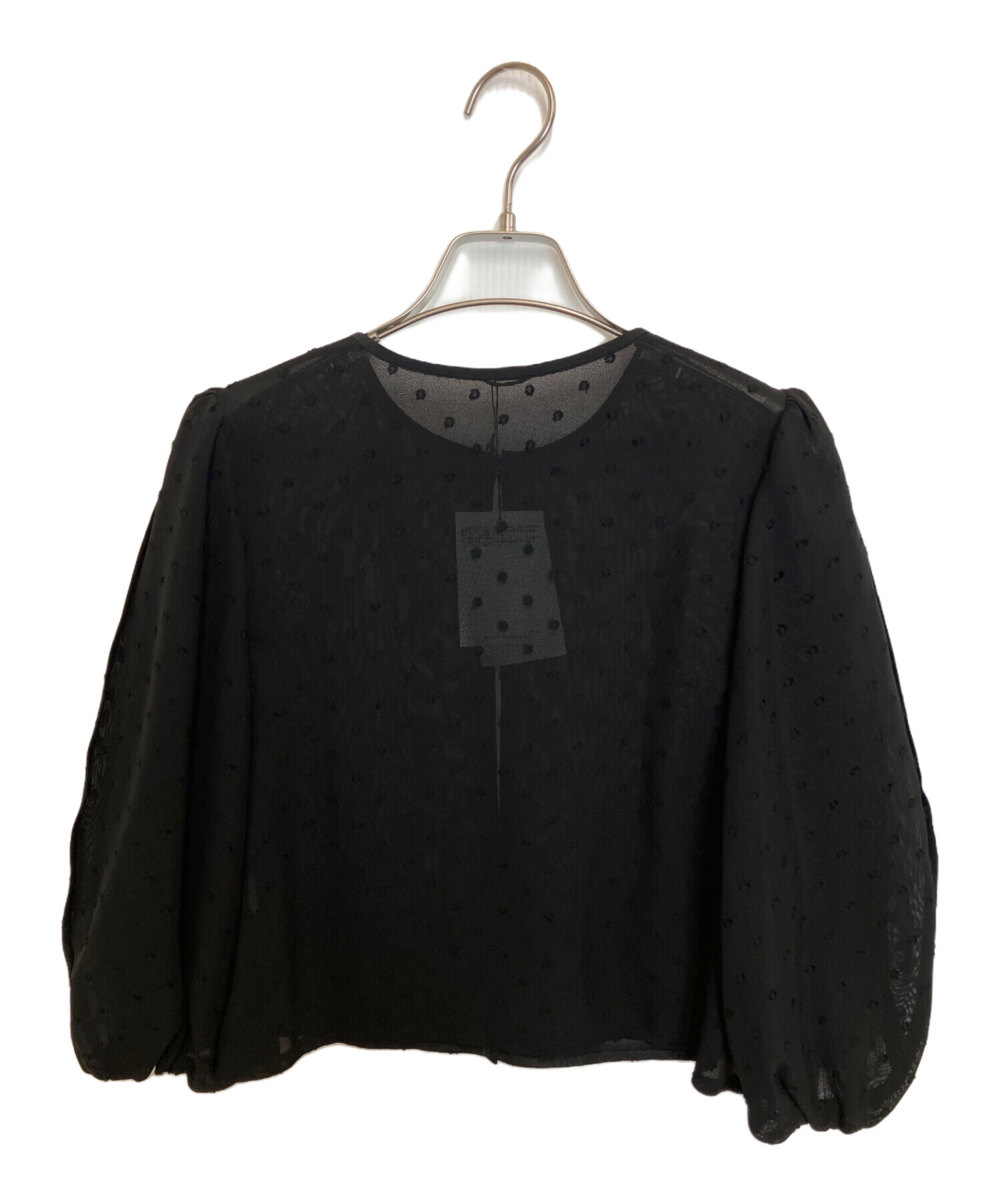 中古・古着通販】ANAYI (アナイ) シアードットブルゾン ブラック