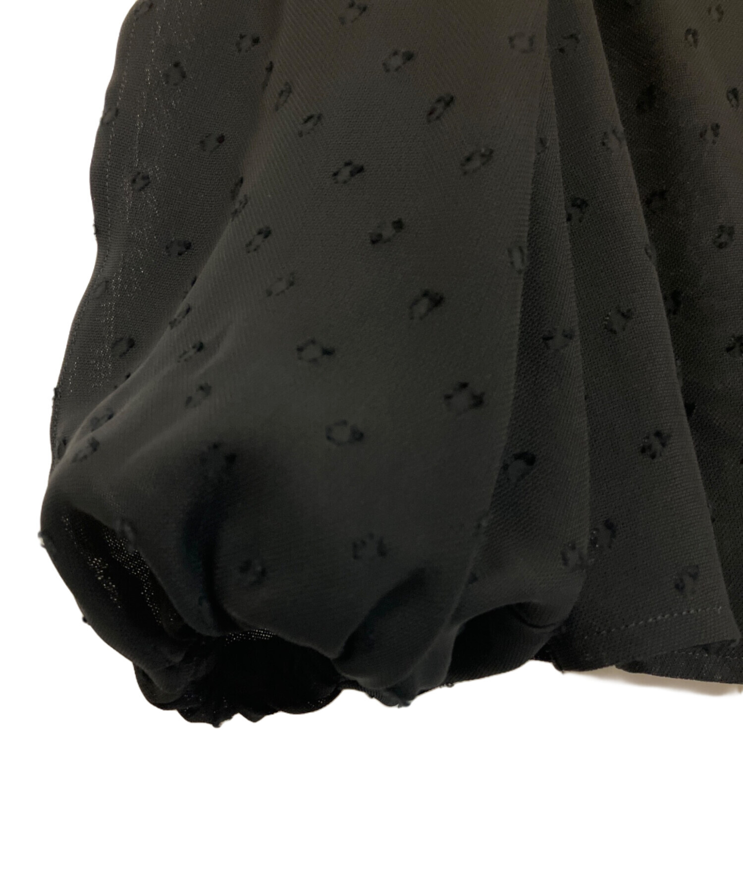 中古・古着通販】ANAYI (アナイ) シアードットブルゾン ブラック