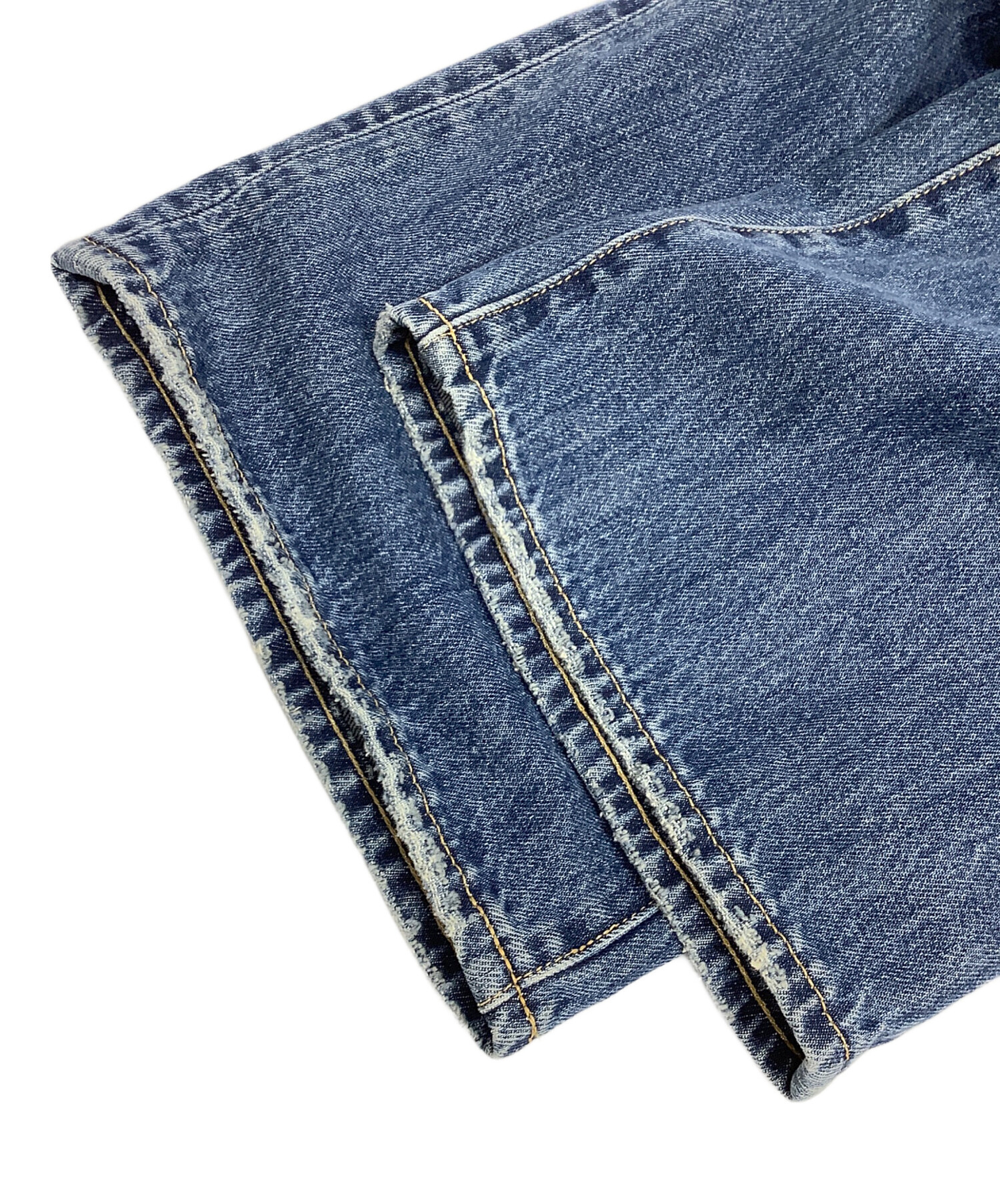 中古・古着通販】moussy (マウジー) FOLD WAIST WIDE STRAIGHT 